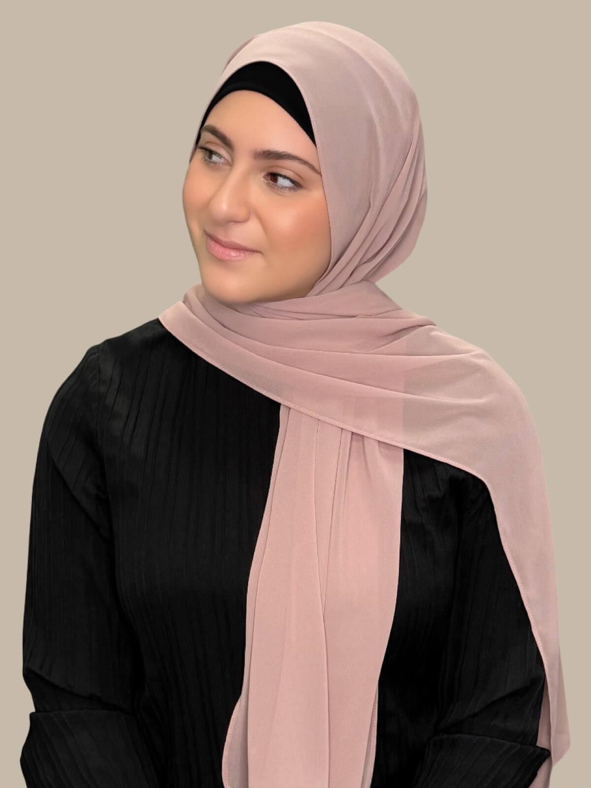 Modish Girl luxury chiffon Hijab-Pale Taupe