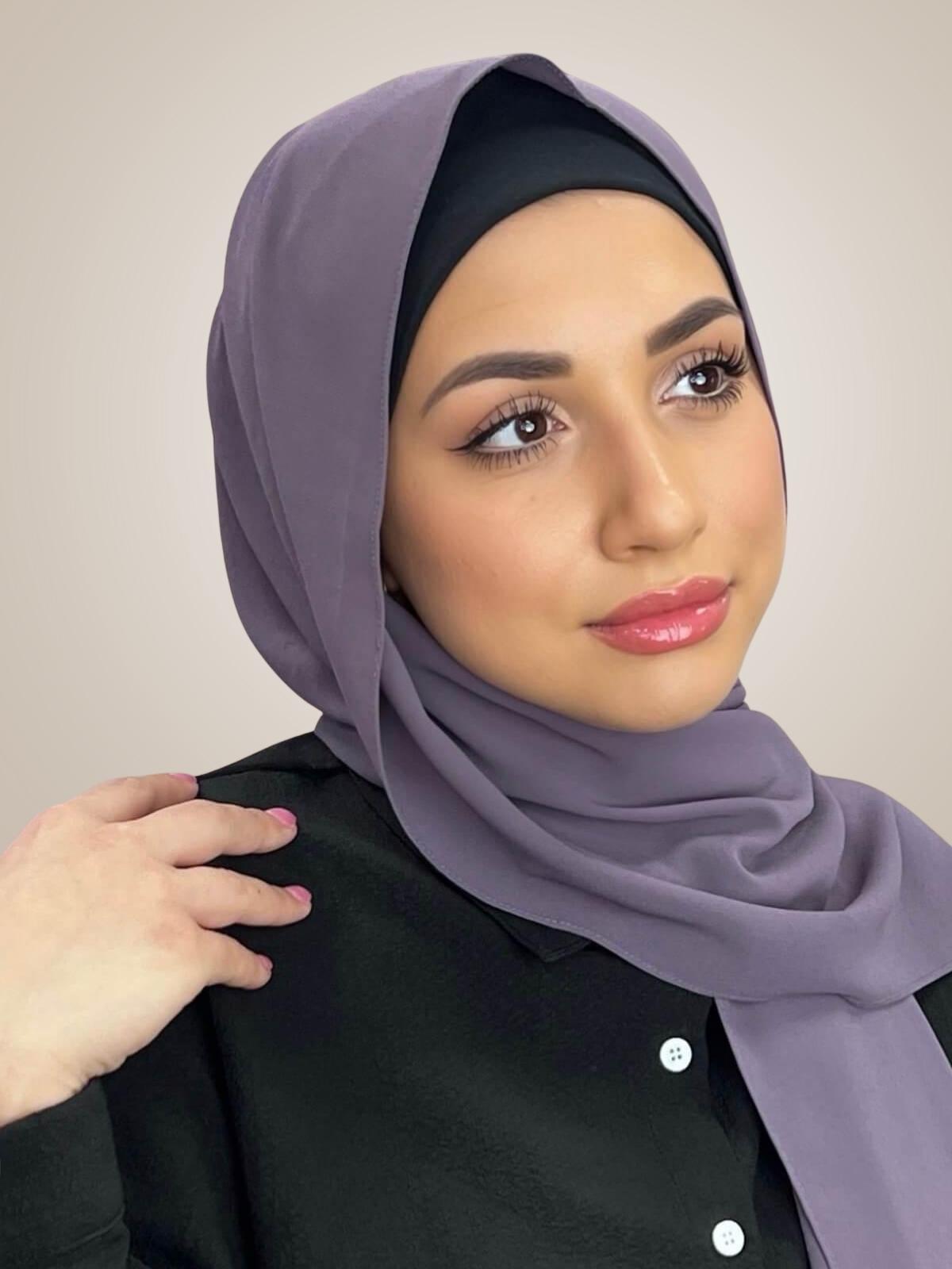 Classic Chiffon Hijab-Old Lavender