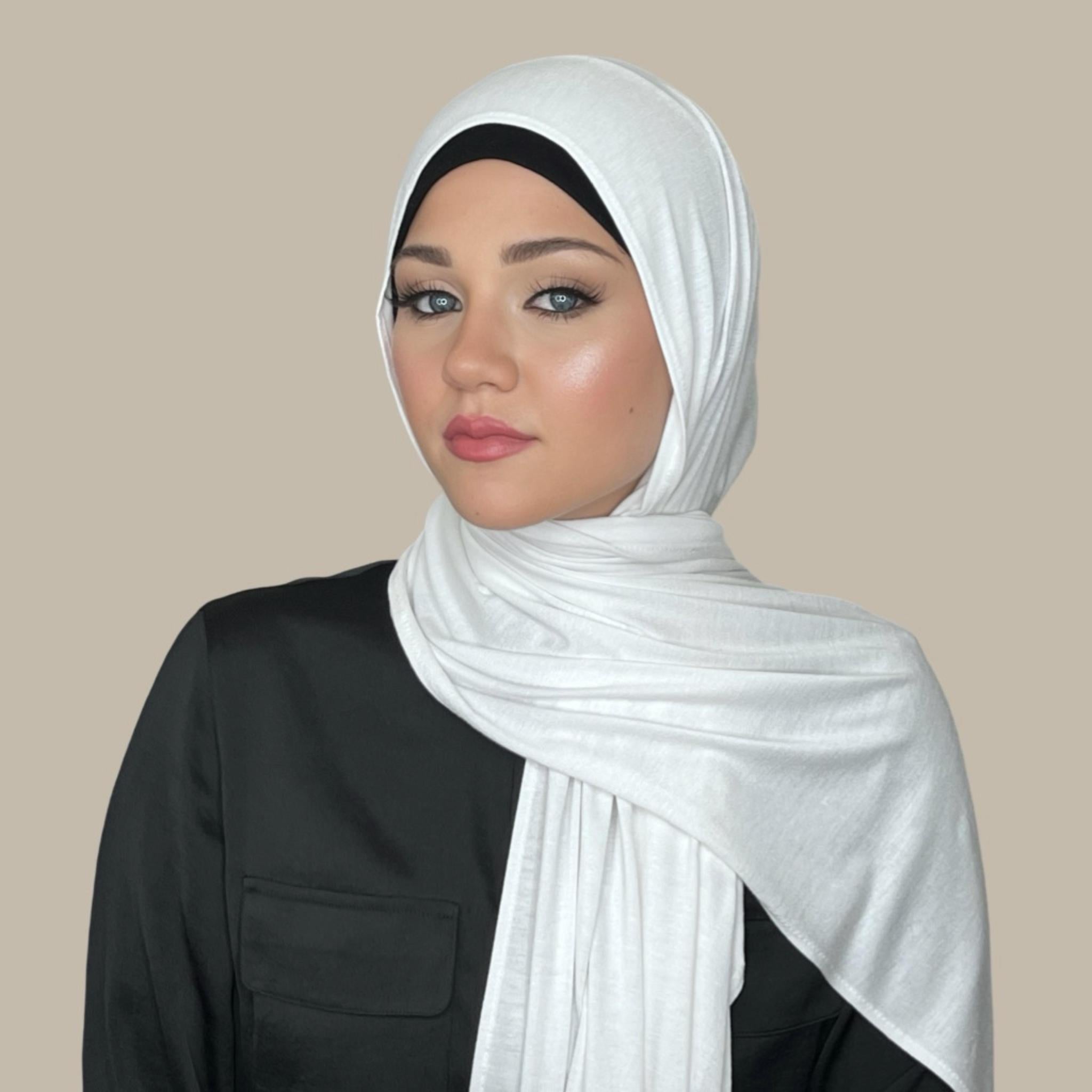 Classic Jersey Hijab-White