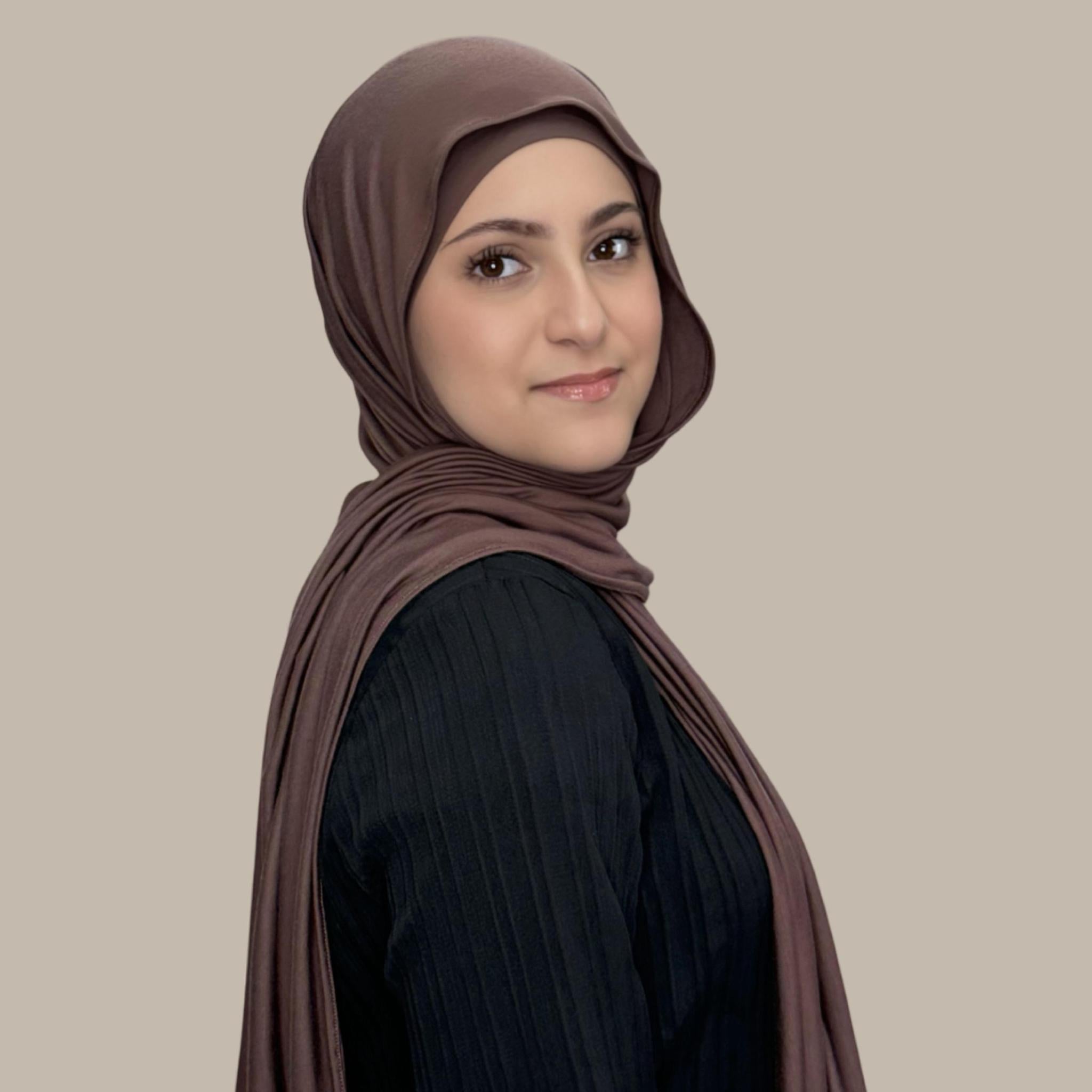 Modish Girl Premium Jersey Hijab-Mocha Brown