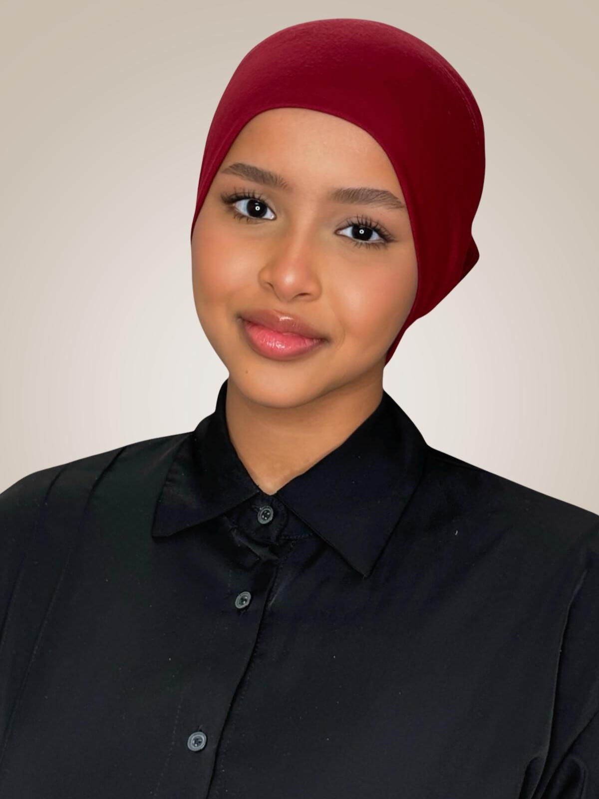 Premium Cotton Underscarf-Mahogany