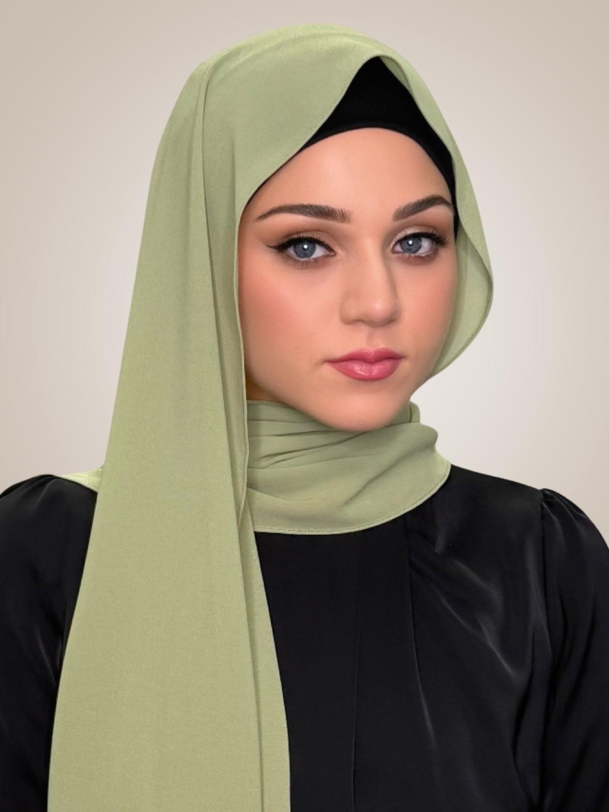 Classic Chiffon Hijab-Sage