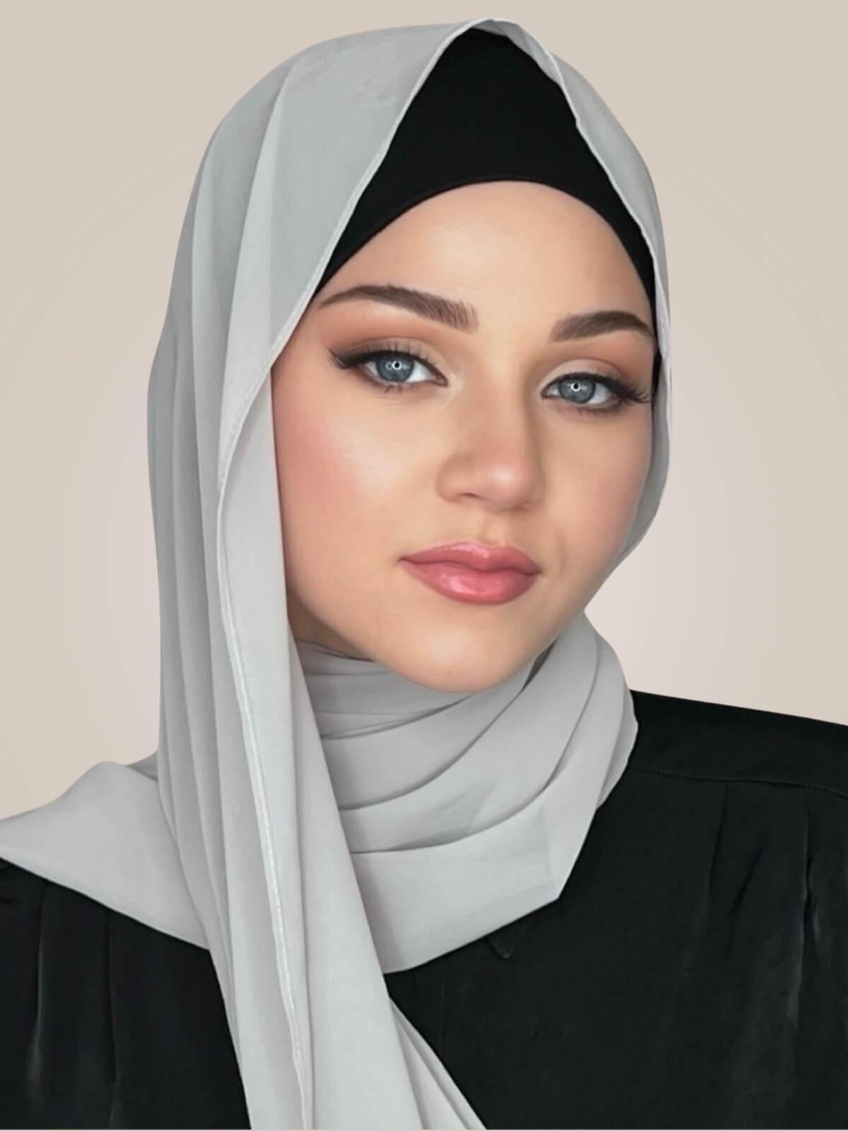 Luxury Chiffon Hijab-Light Taupe
