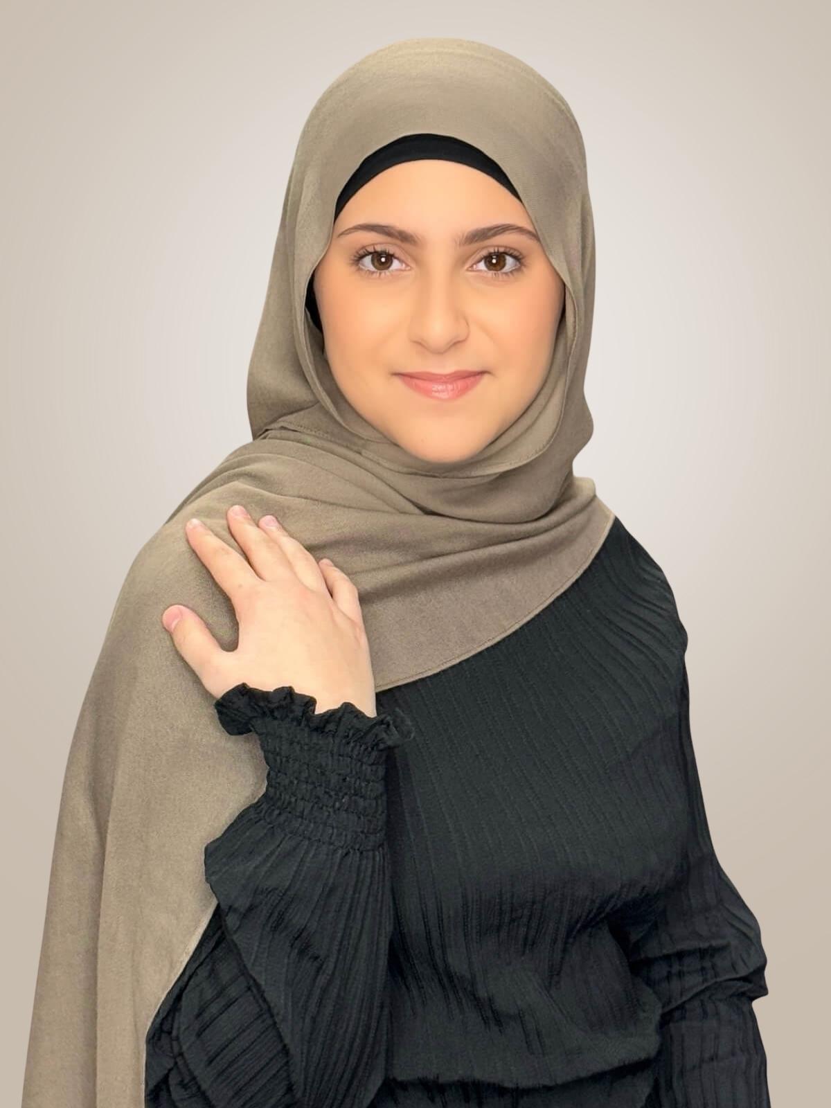Modish Girl Cotton Modal Hijab-Forest Oak
