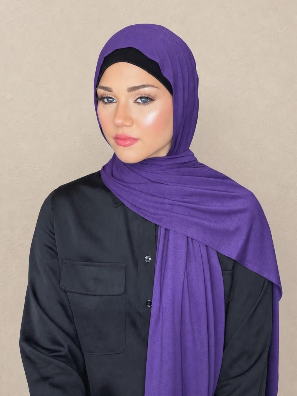 Classic Jersey Hijab-Purple