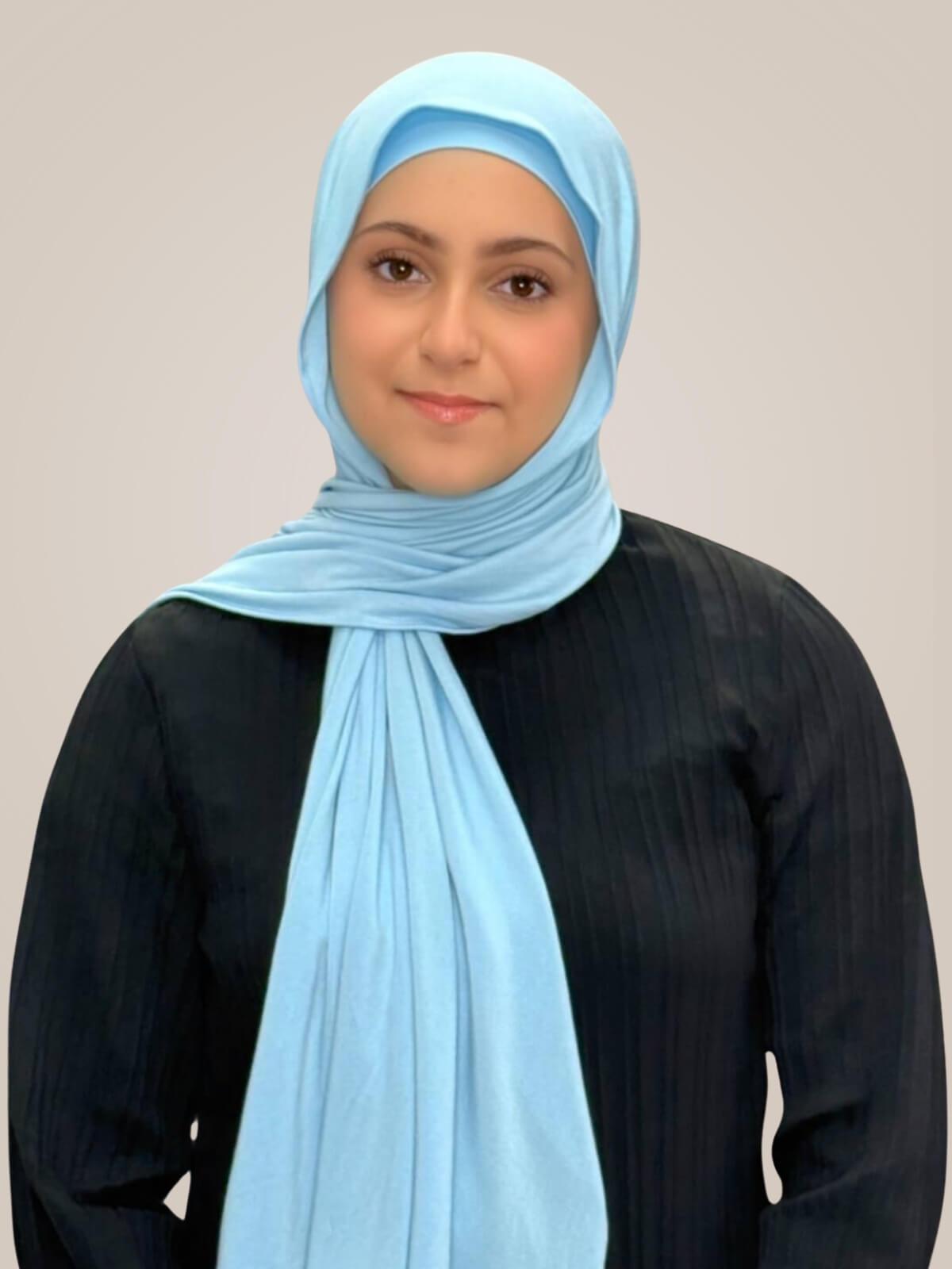 Modish Girl Premium Jersey Hijab-Baby Blue