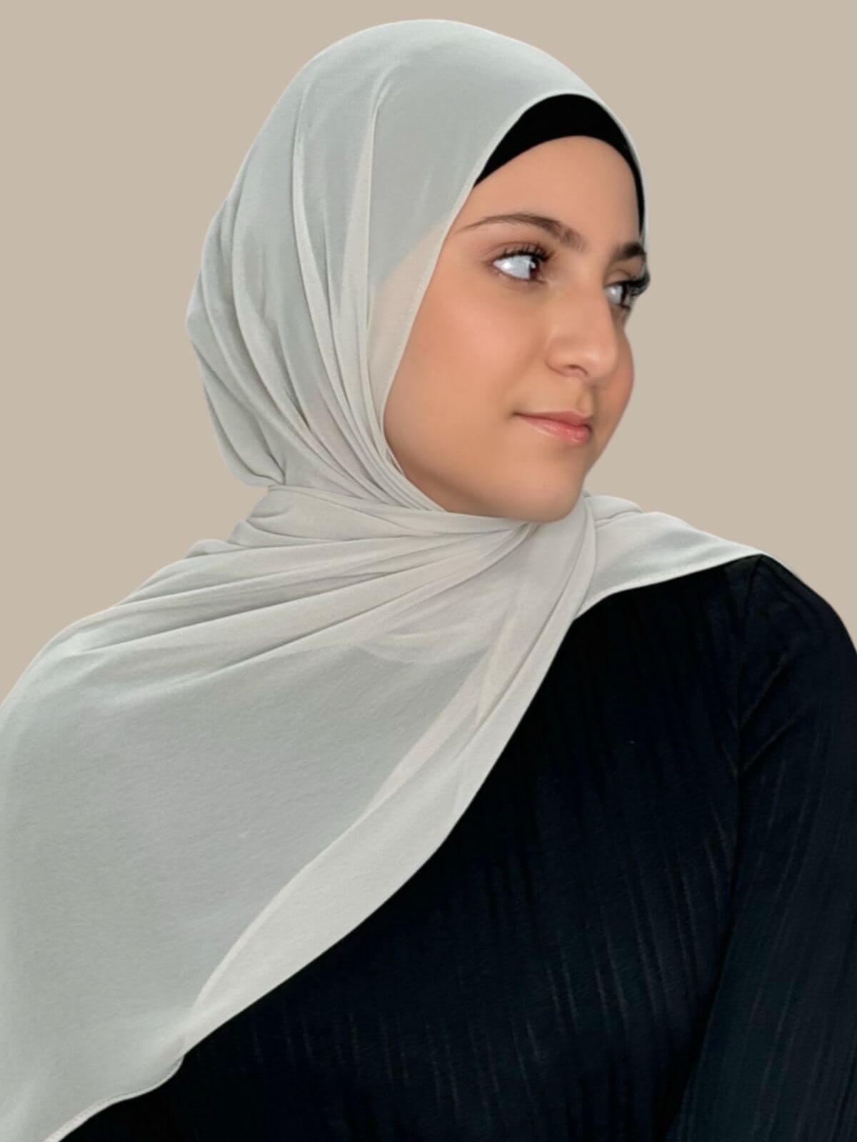 Modish Girl Luxury Chiffon Hijab-Ivory