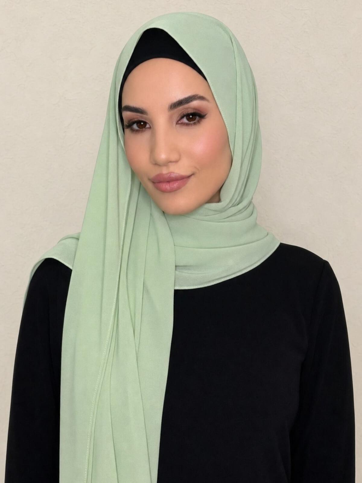 Classic Chiffon Hijab-Cool Mint