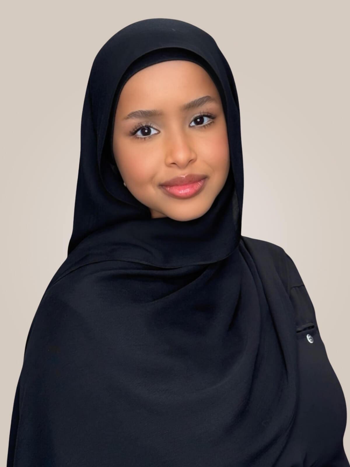 Cotton Modal Hijab-Black