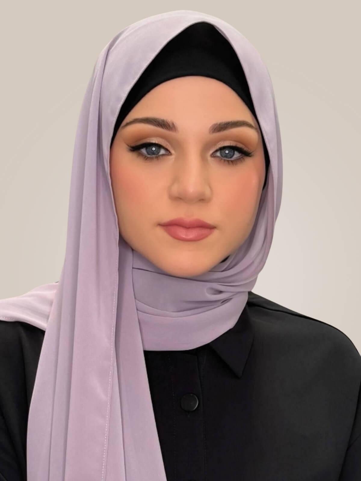 Luxury Chiffon Hijab-Viola