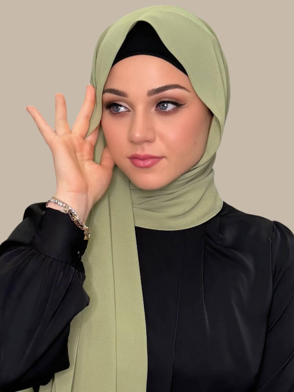 Classic Chiffon Hijab-Sage