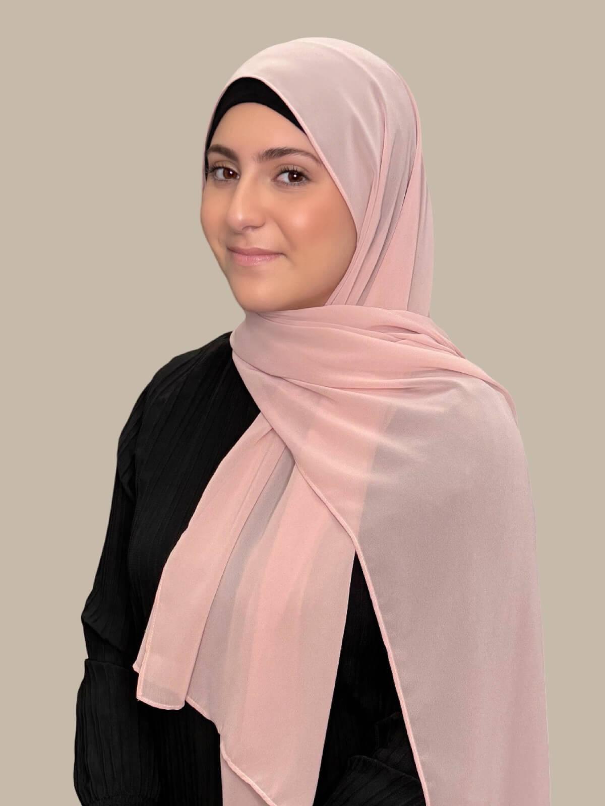 Modish Girl Luxury Chiffon Hijab-Pearl