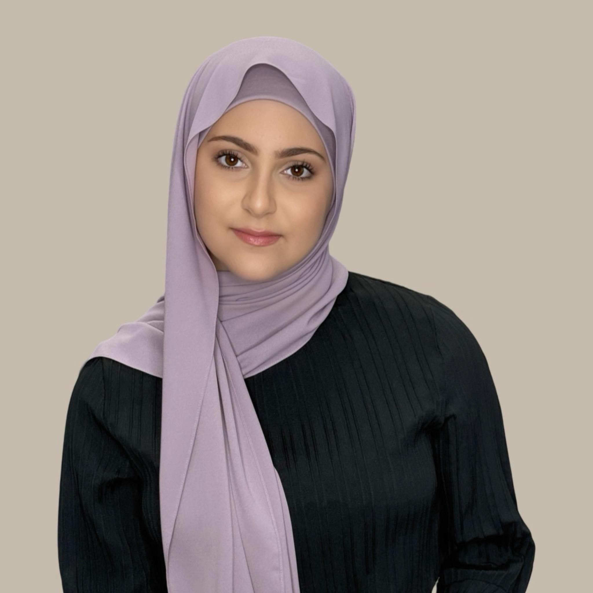 Modish Girl Matching Chiffon Hijab Set-Barely Mauve - Modish Hijab