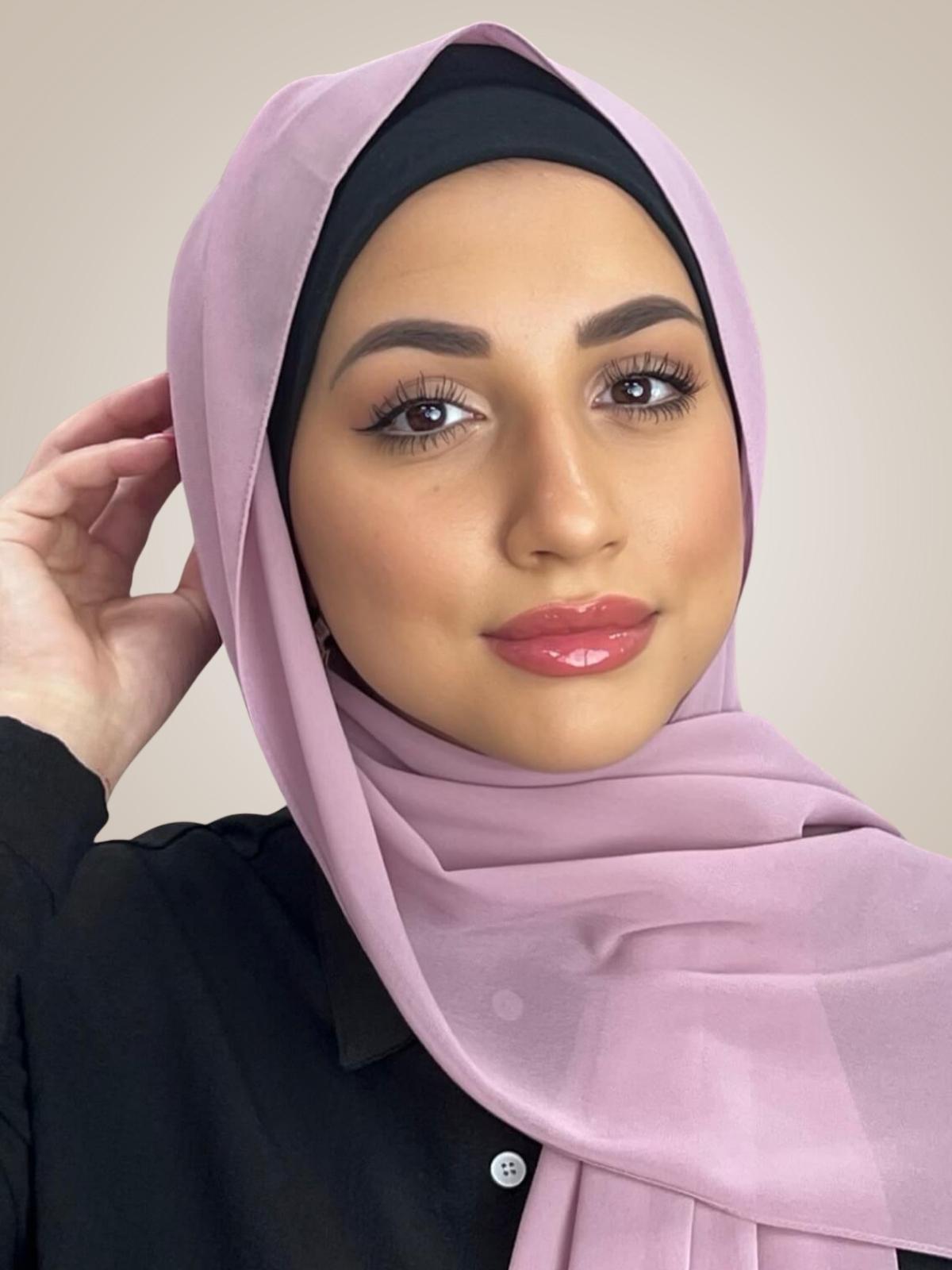 Classic Chiffon Hijab-Blush Pink