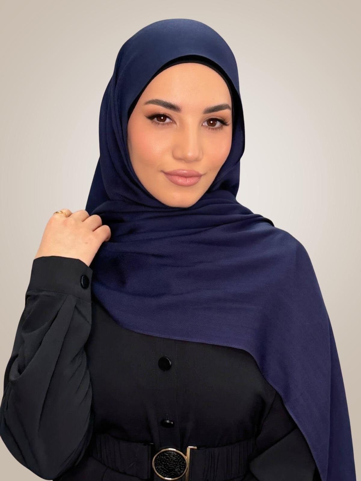 Cotton Modal Hijab-Sea Storm
