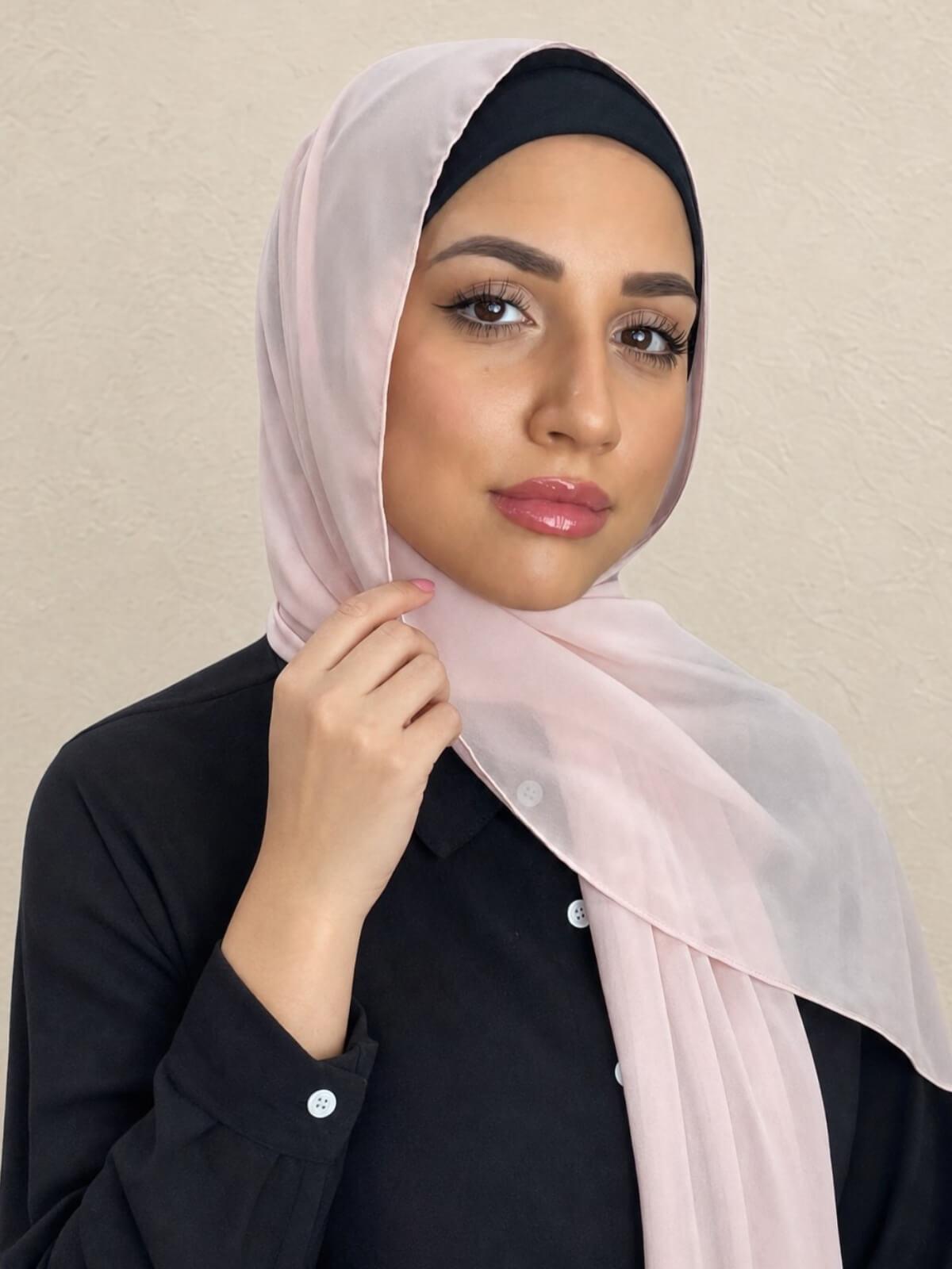 Luxury Chiffon Hijab-Pearl