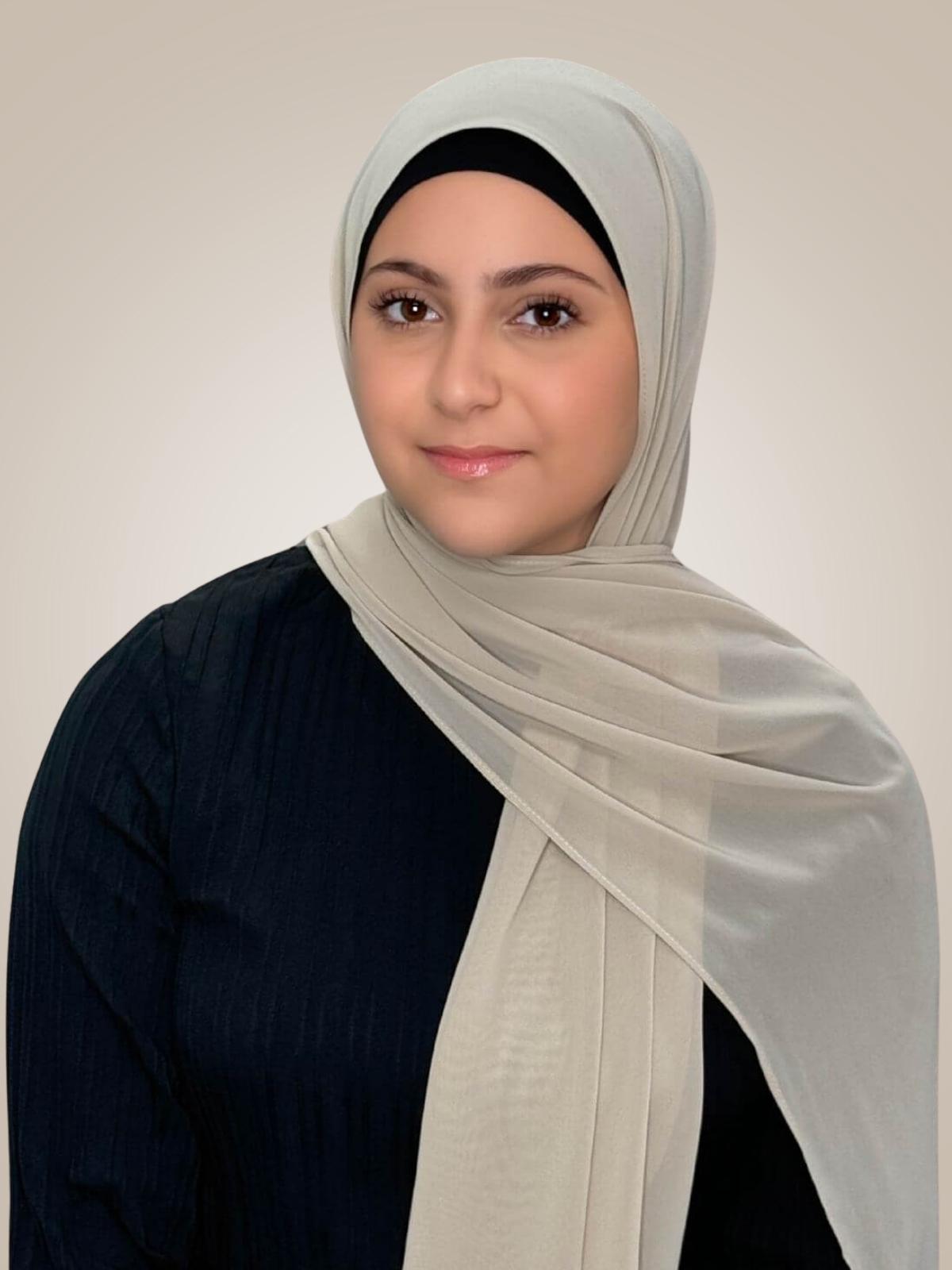 Modish Girl Luxury Chiffon Hijab-Vanilla