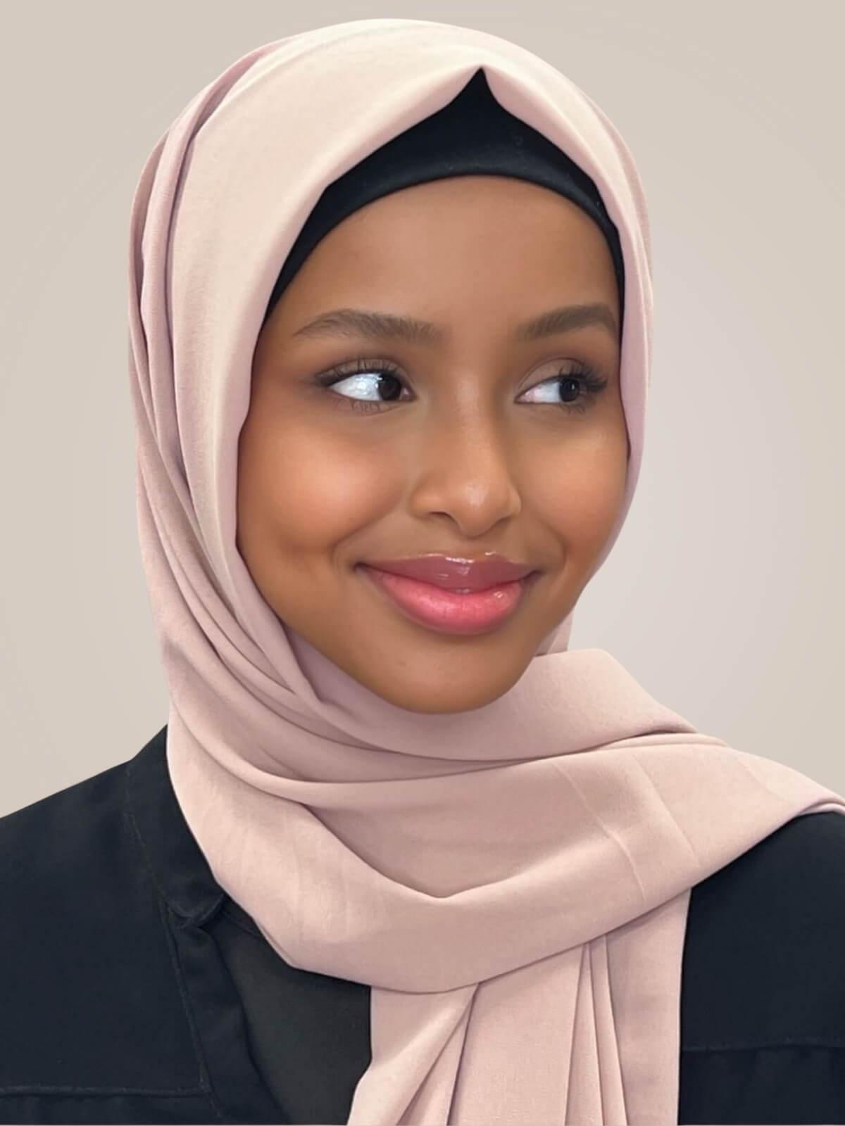 Classic Chiffon Hijab-Blush