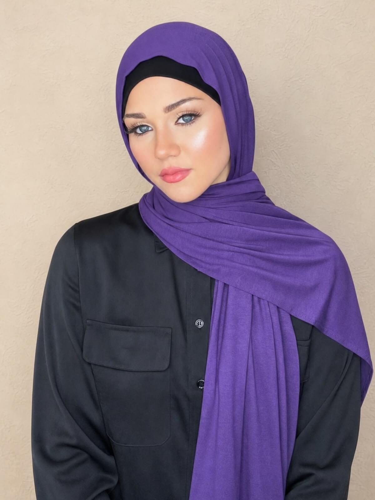 Classic Jersey Hijab-Purple