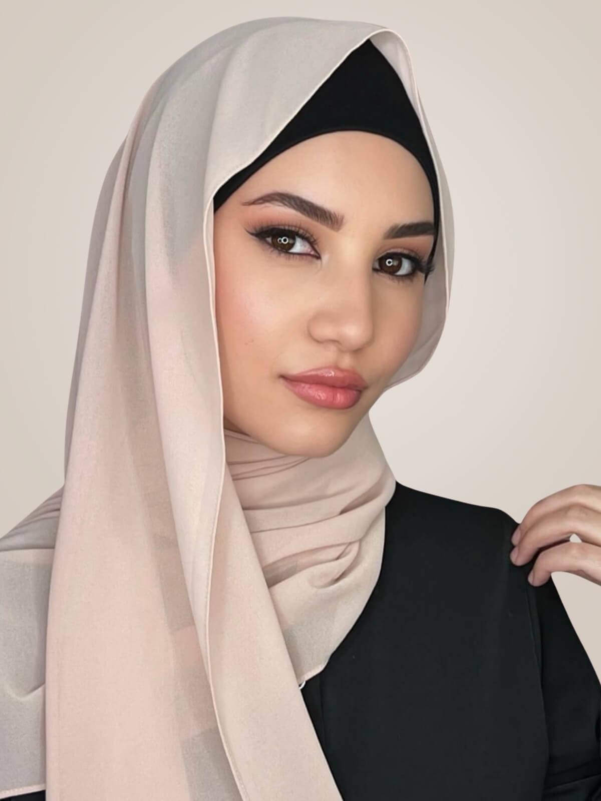 Classic Chiffon Hijab-Pearl