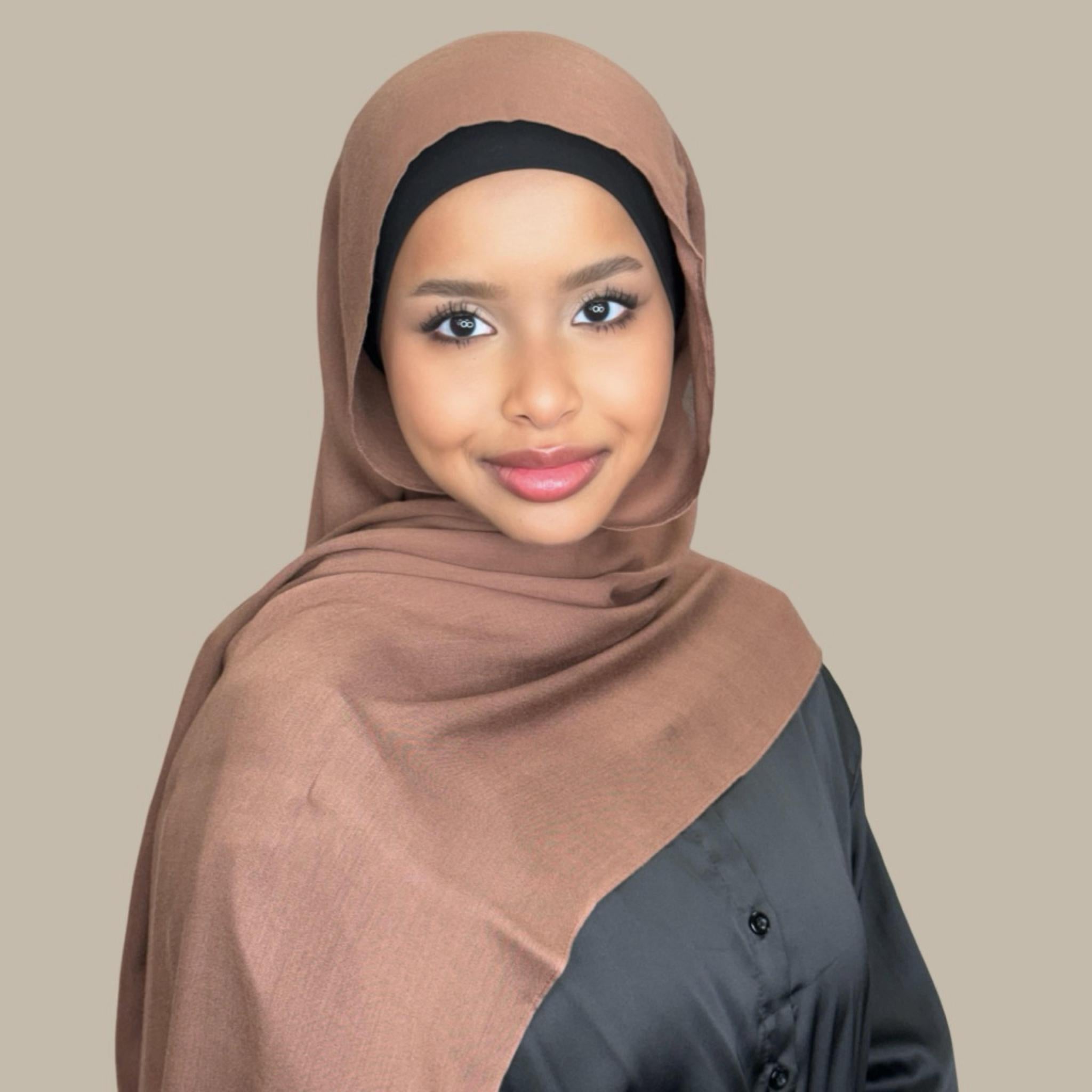 Cotton Modal Hijab-Burnt Cinnamon