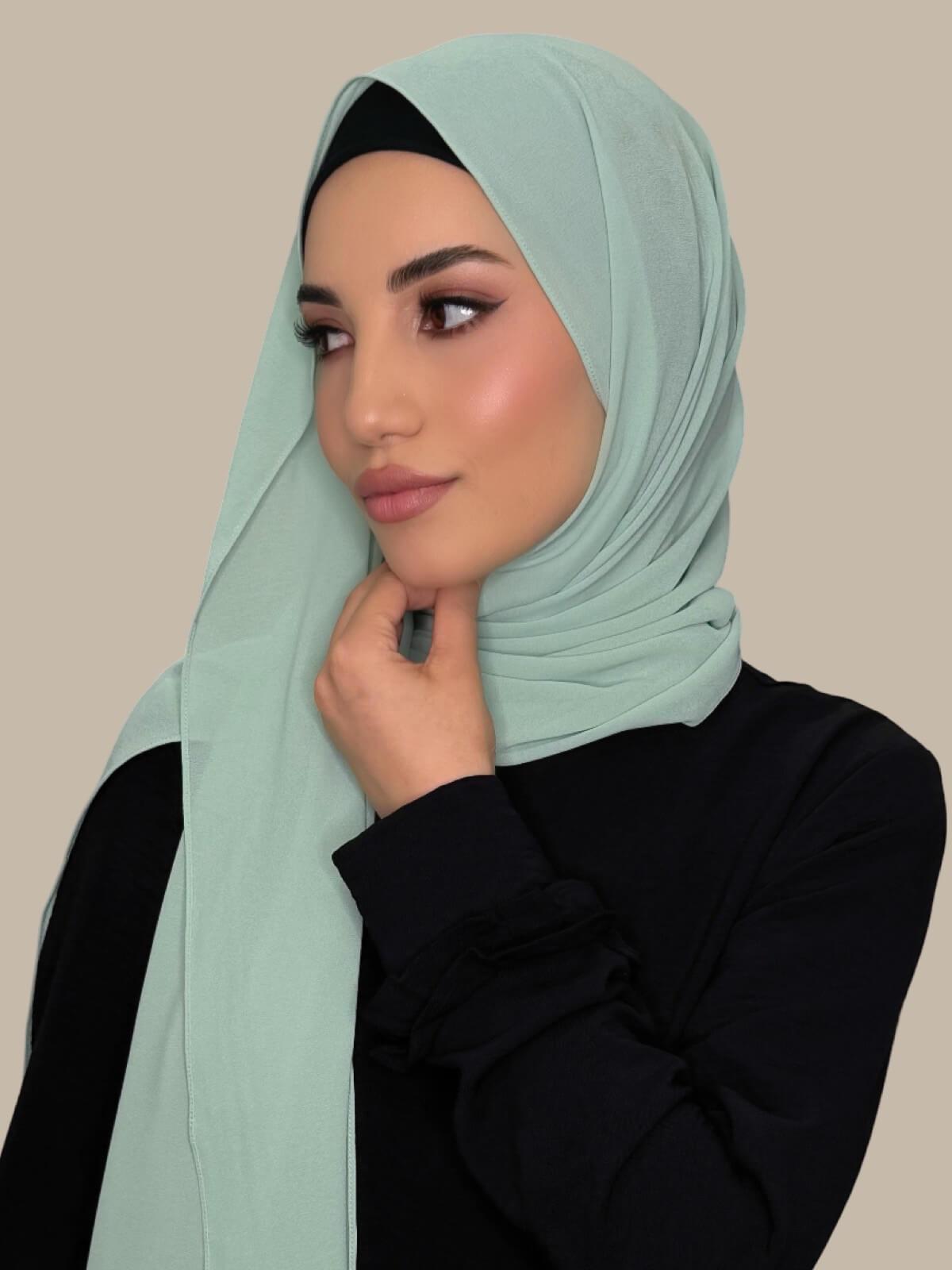 Classic Chiffon Hijab-Teal