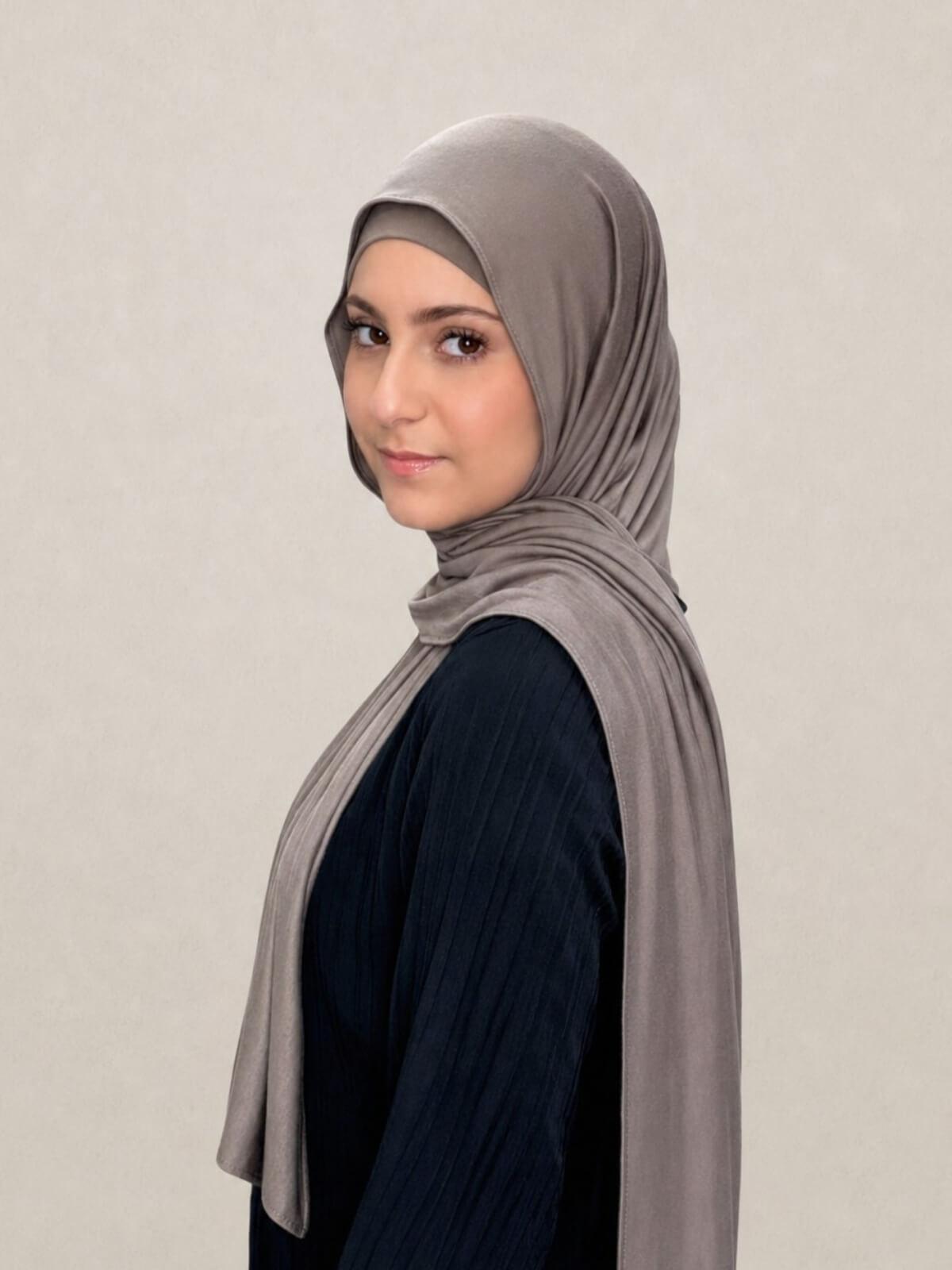 Modish Girl Premium Jersey Hijab-Sandstone