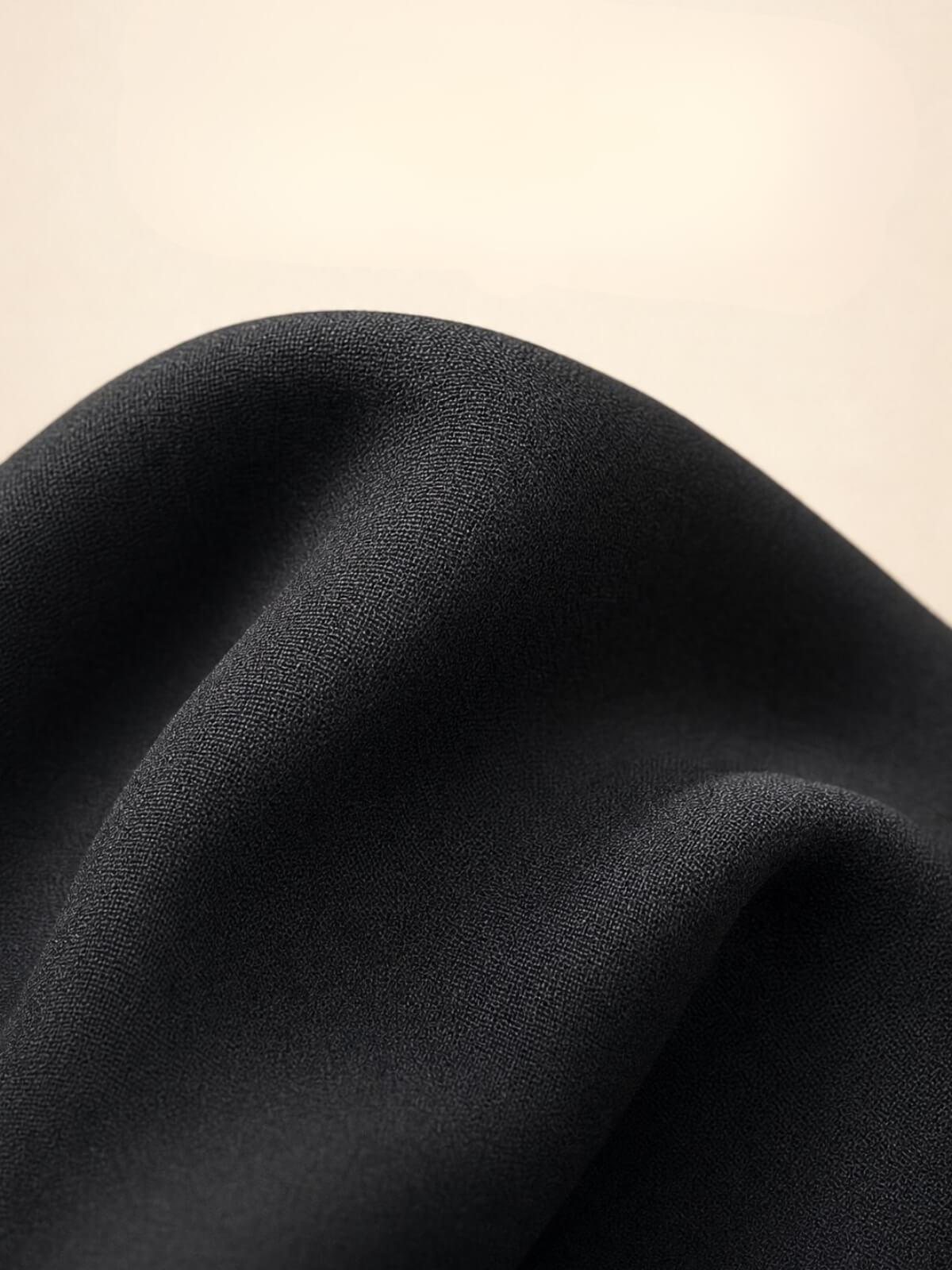 Luxury Chiffon Hijab-Black