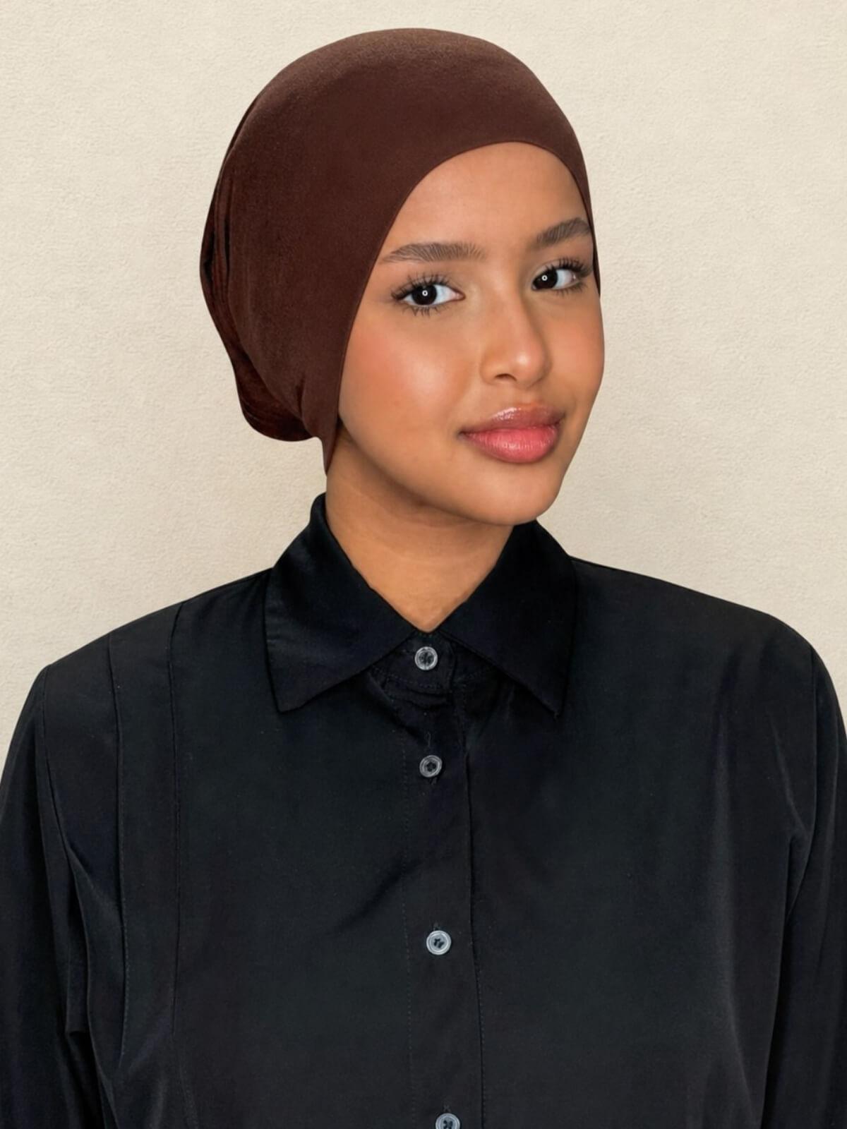 Premium Cotton Underscarf-Umber
