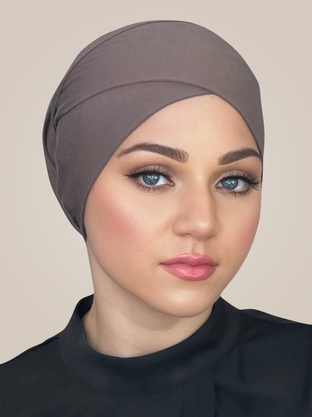 Premium Jersey cross front underscarf-Hazel
