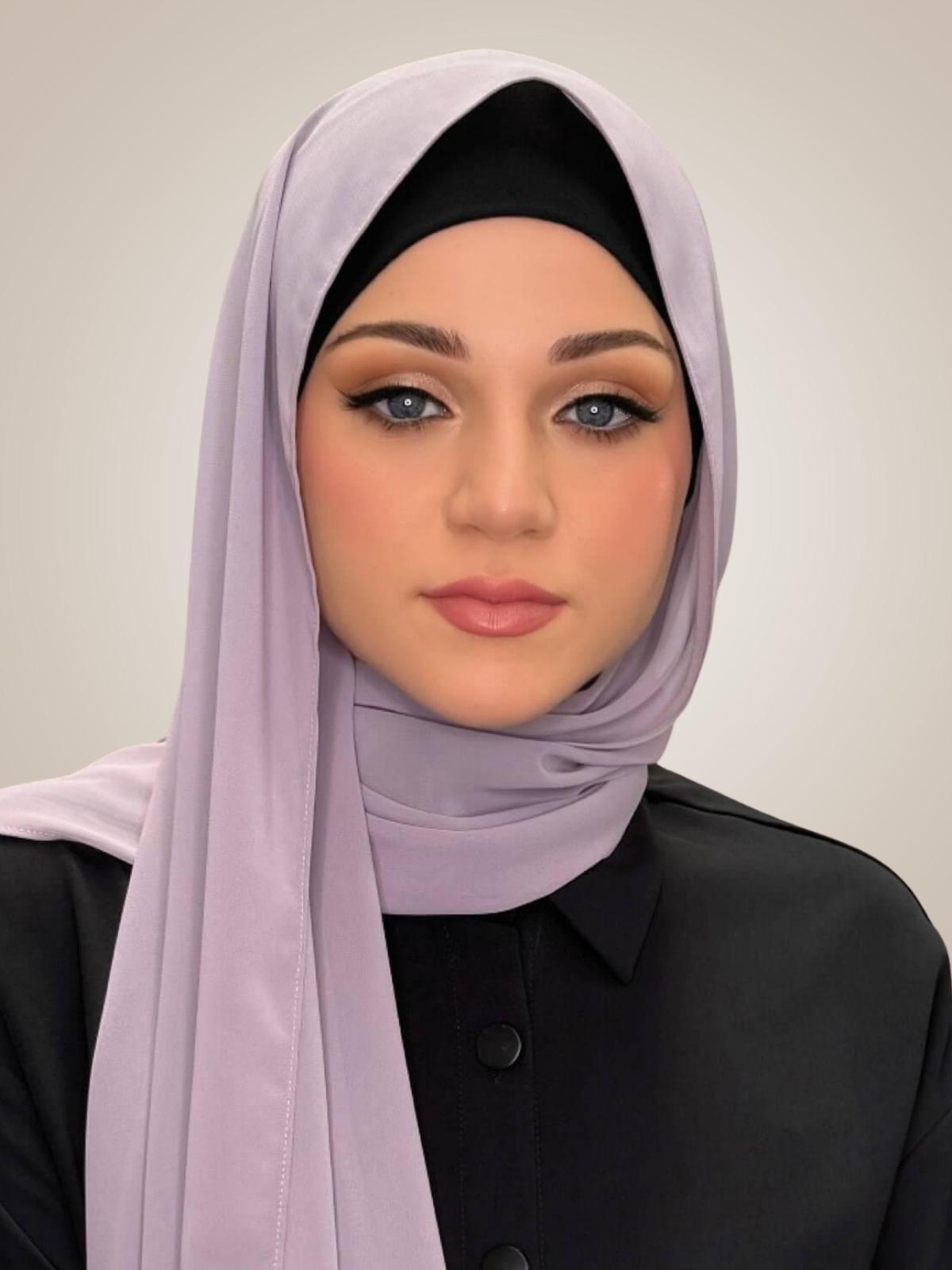 Luxury Chiffon Hijab-Viola