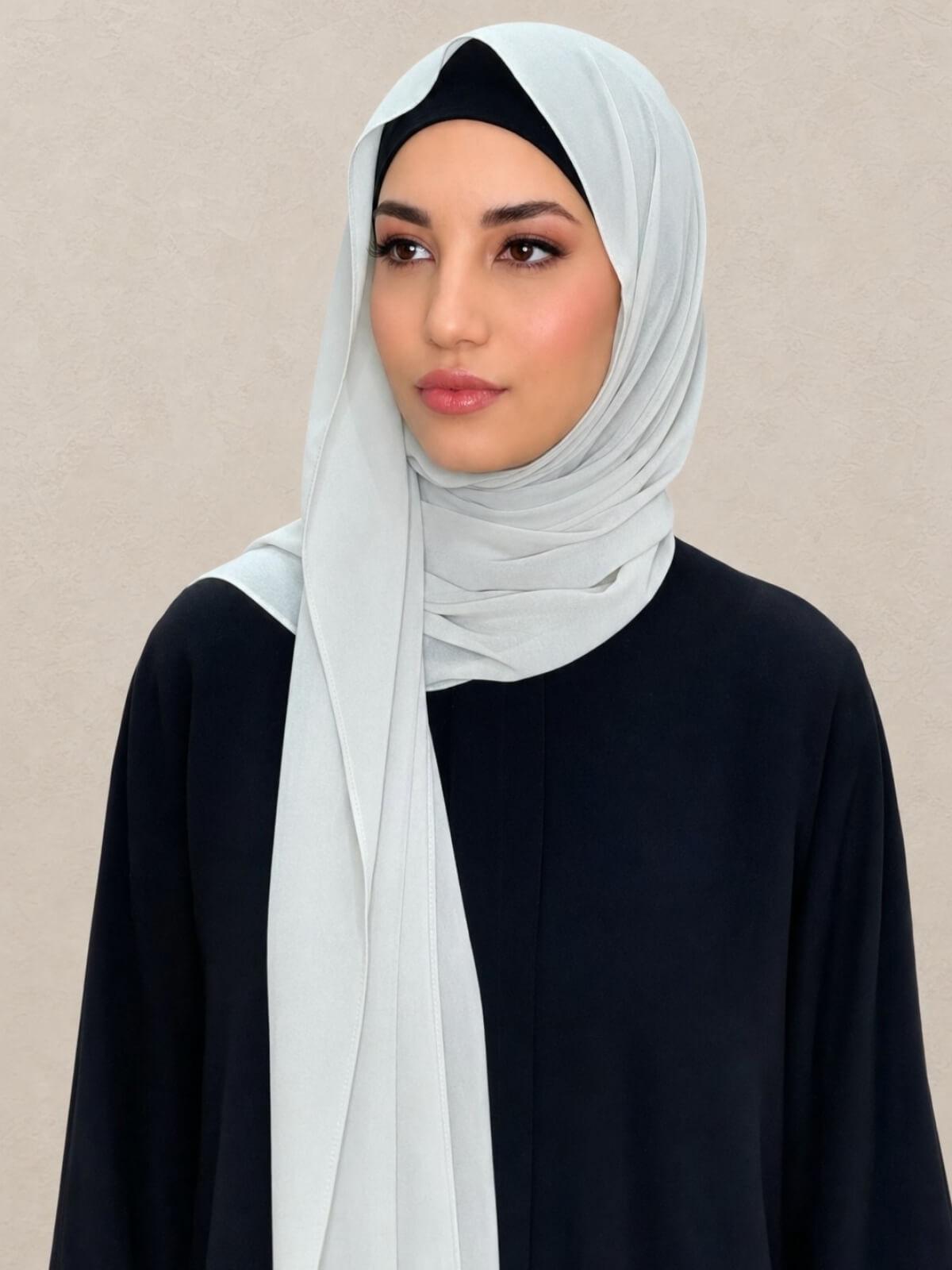 Classic Chiffon Hijab-Bone
