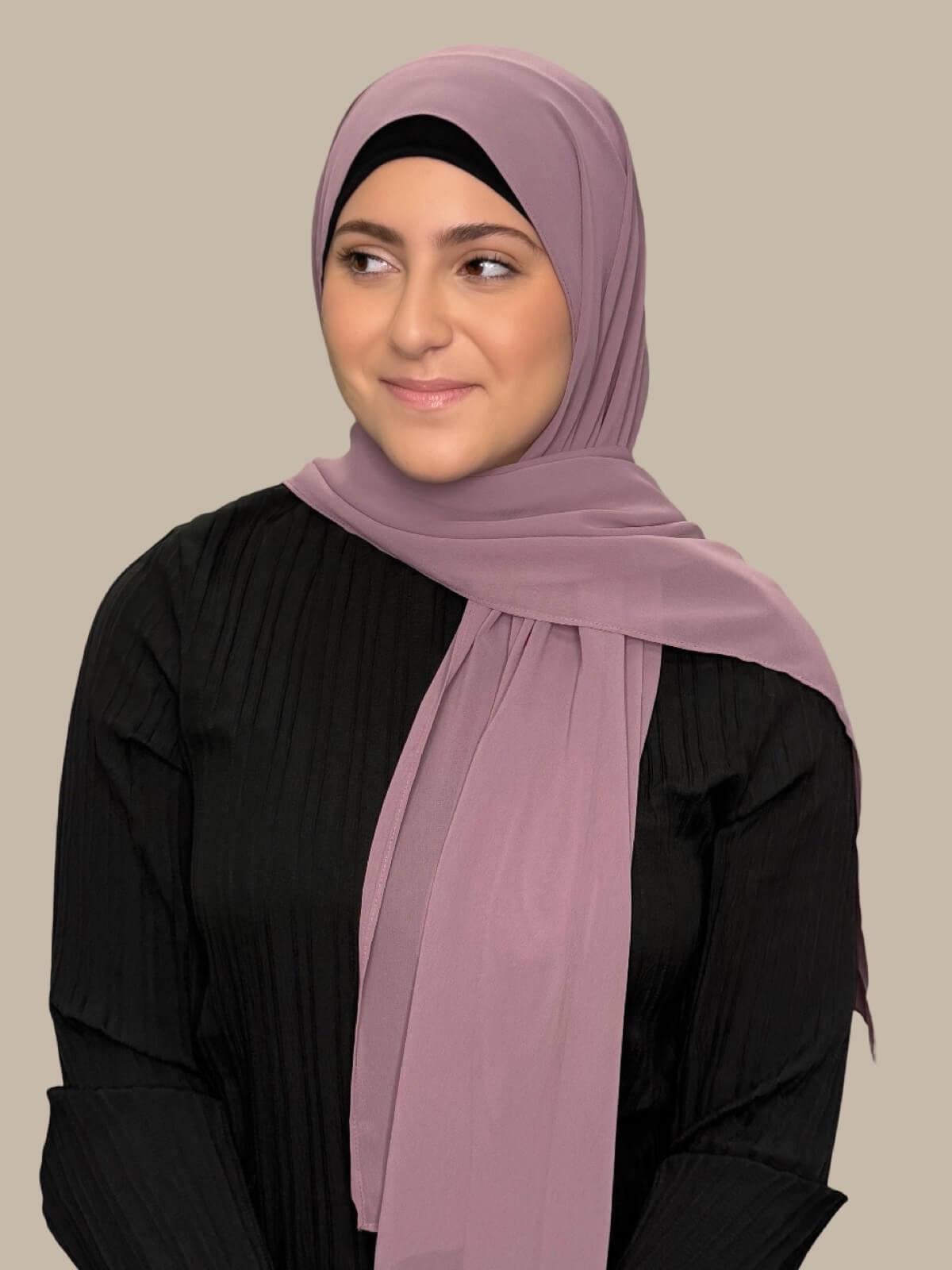 Modish Girl Luxury Chiffon Hijab-Rose Taupe