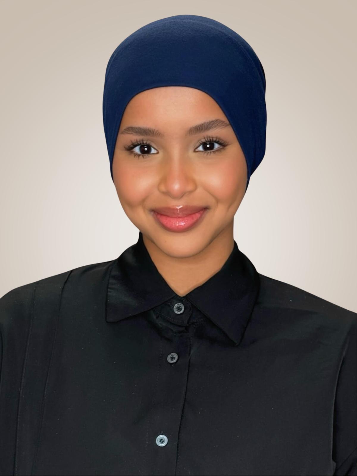 Premium Cotton Underscarf-Navy