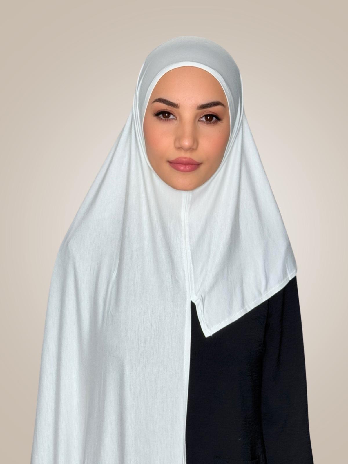 Pre-Sewn Jersey Hijab-Off White