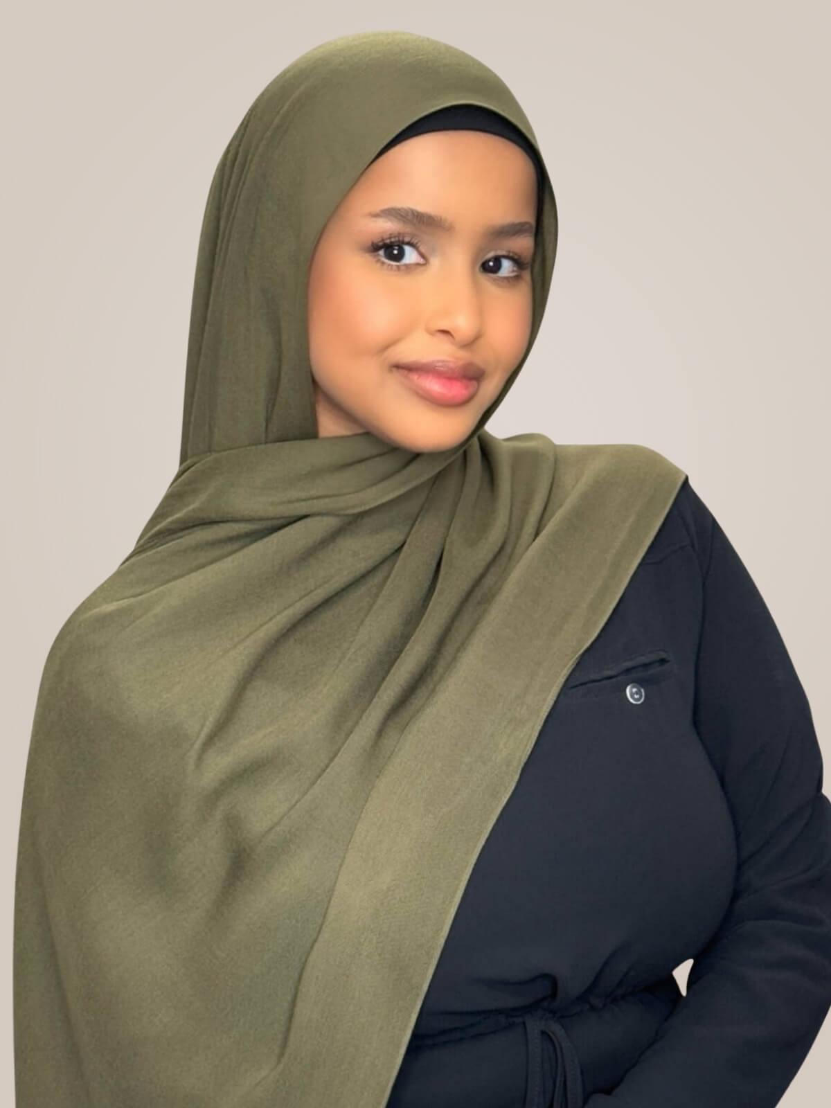 Cotton Modal Hijab-Sunlit Sage