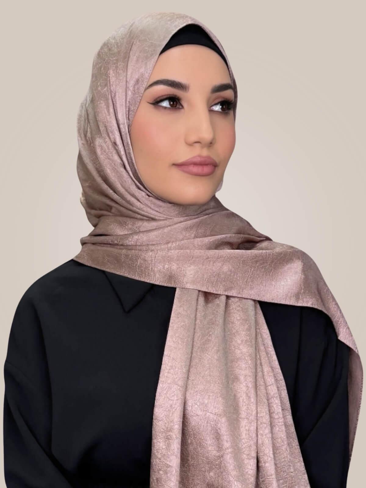 Classic Satin Hijab-Dusty Pink
