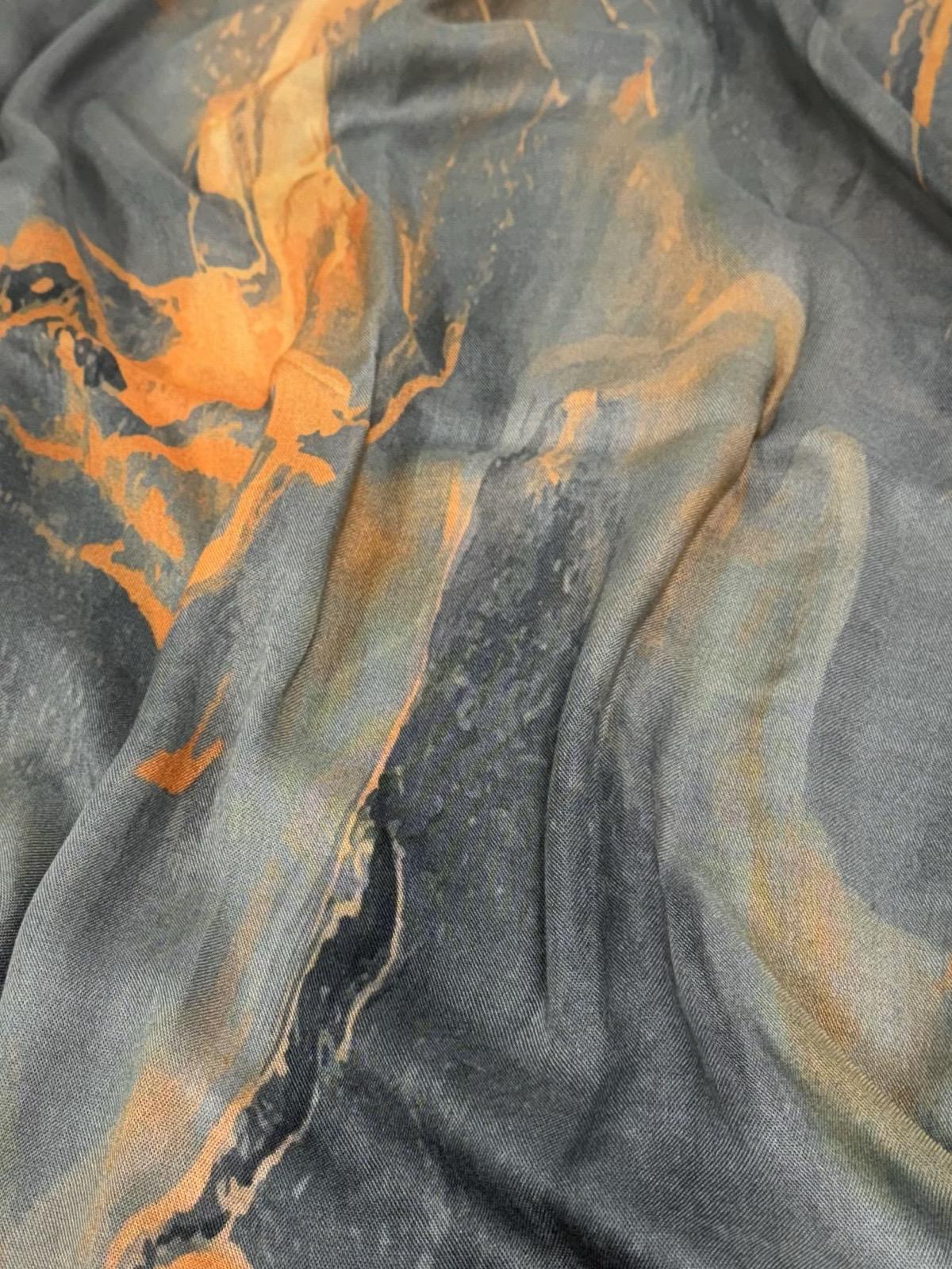 Modish Girl Print Modal Hijab-Vienna Grey