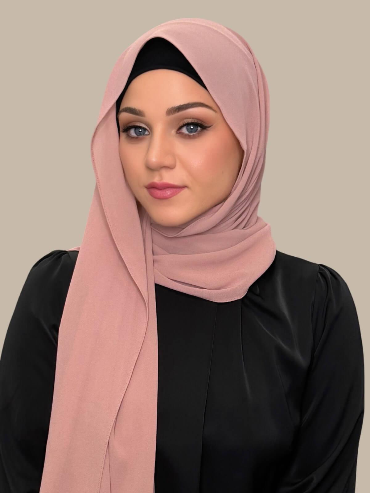 Classic Chiffon Hijab-Roselle