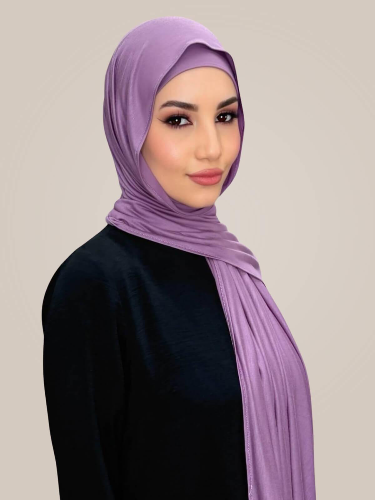 Premium Jersey hijab-Mauve Taupe