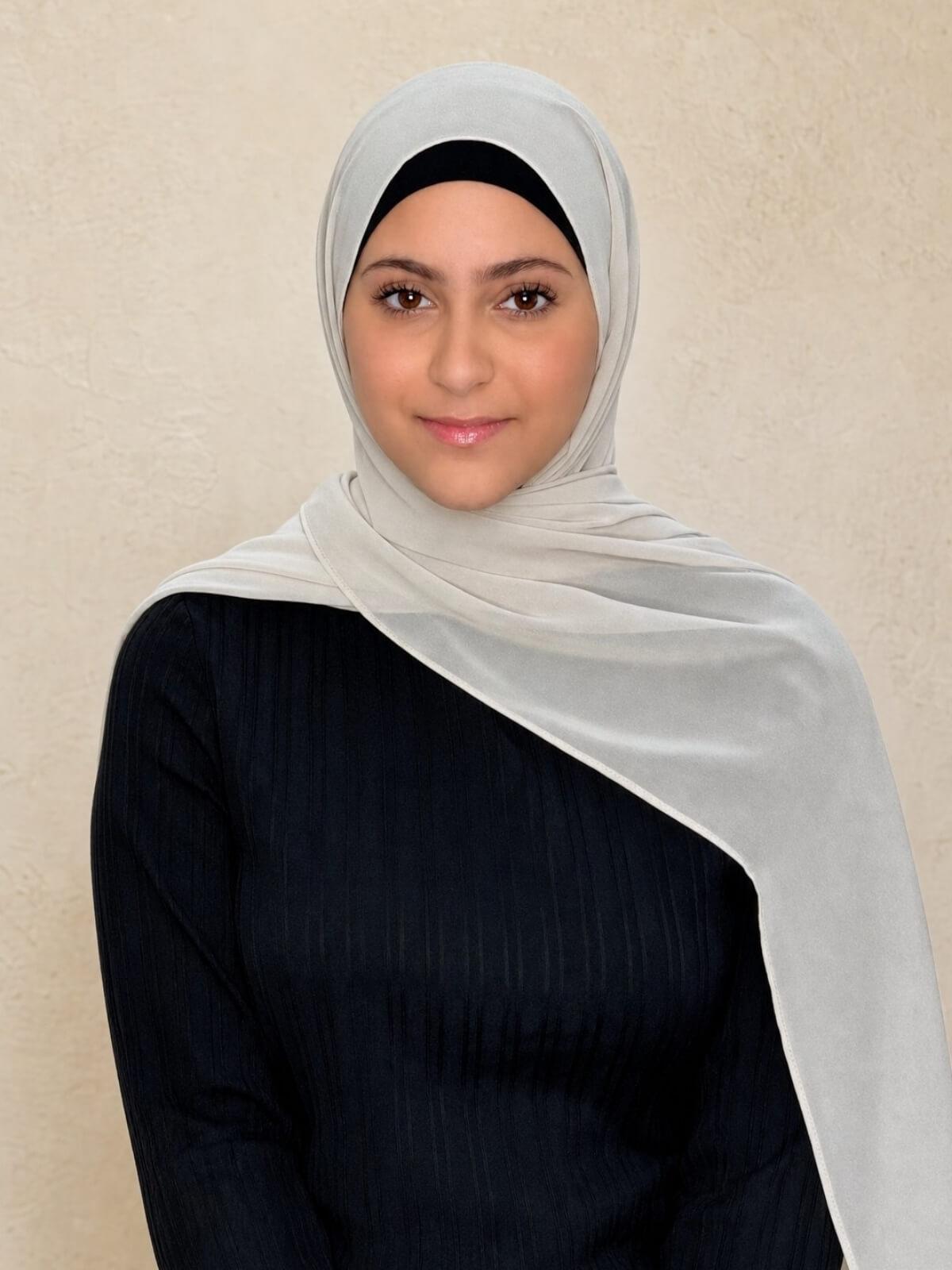 Modish Girl Luxury Chiffon Hijab-Ancient Ivory
