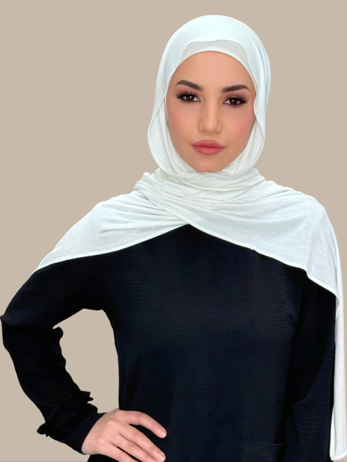 Premium Jersey Hijab-Off White