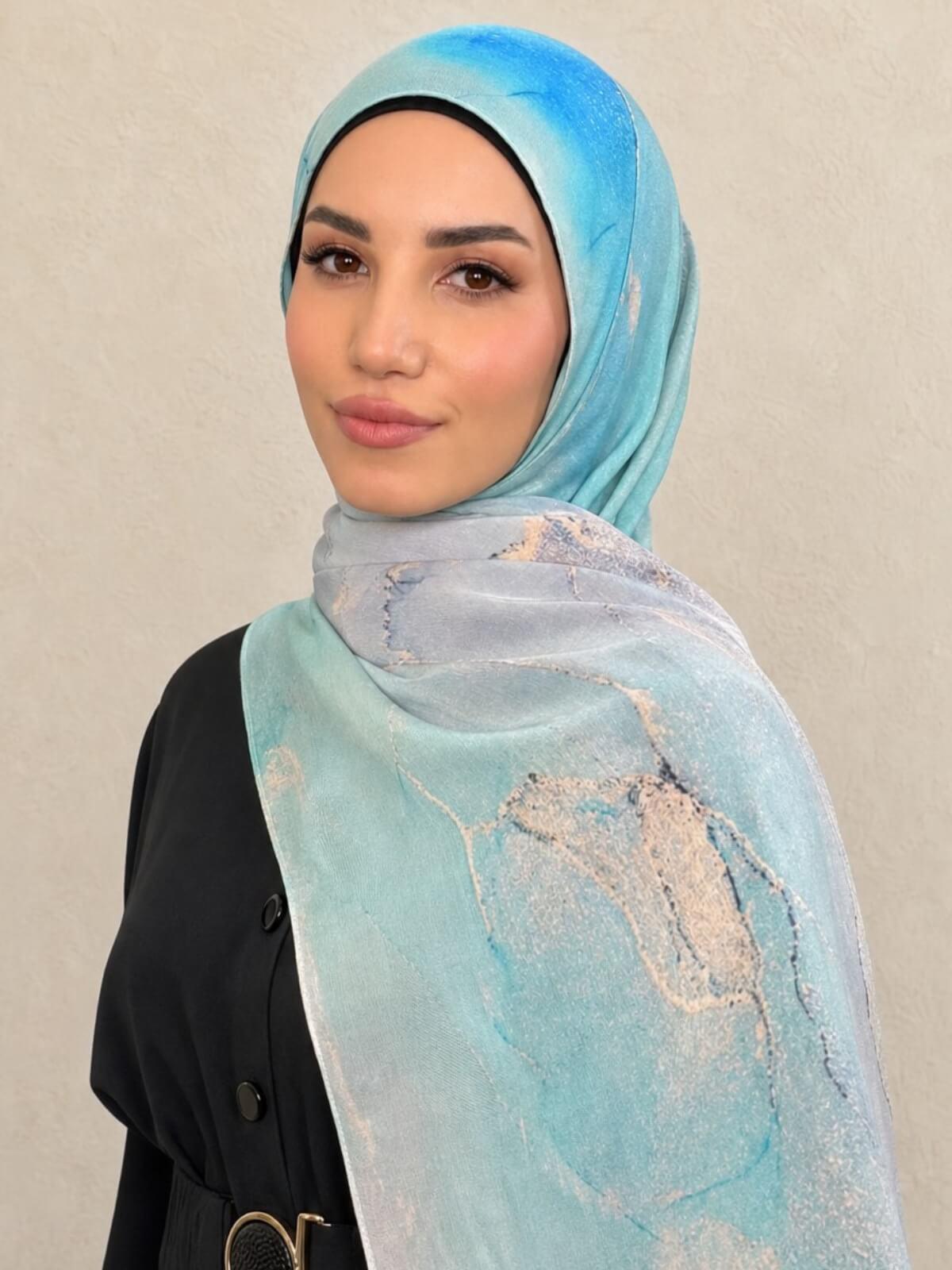 Print Modal Hijab-Amalfi Blue