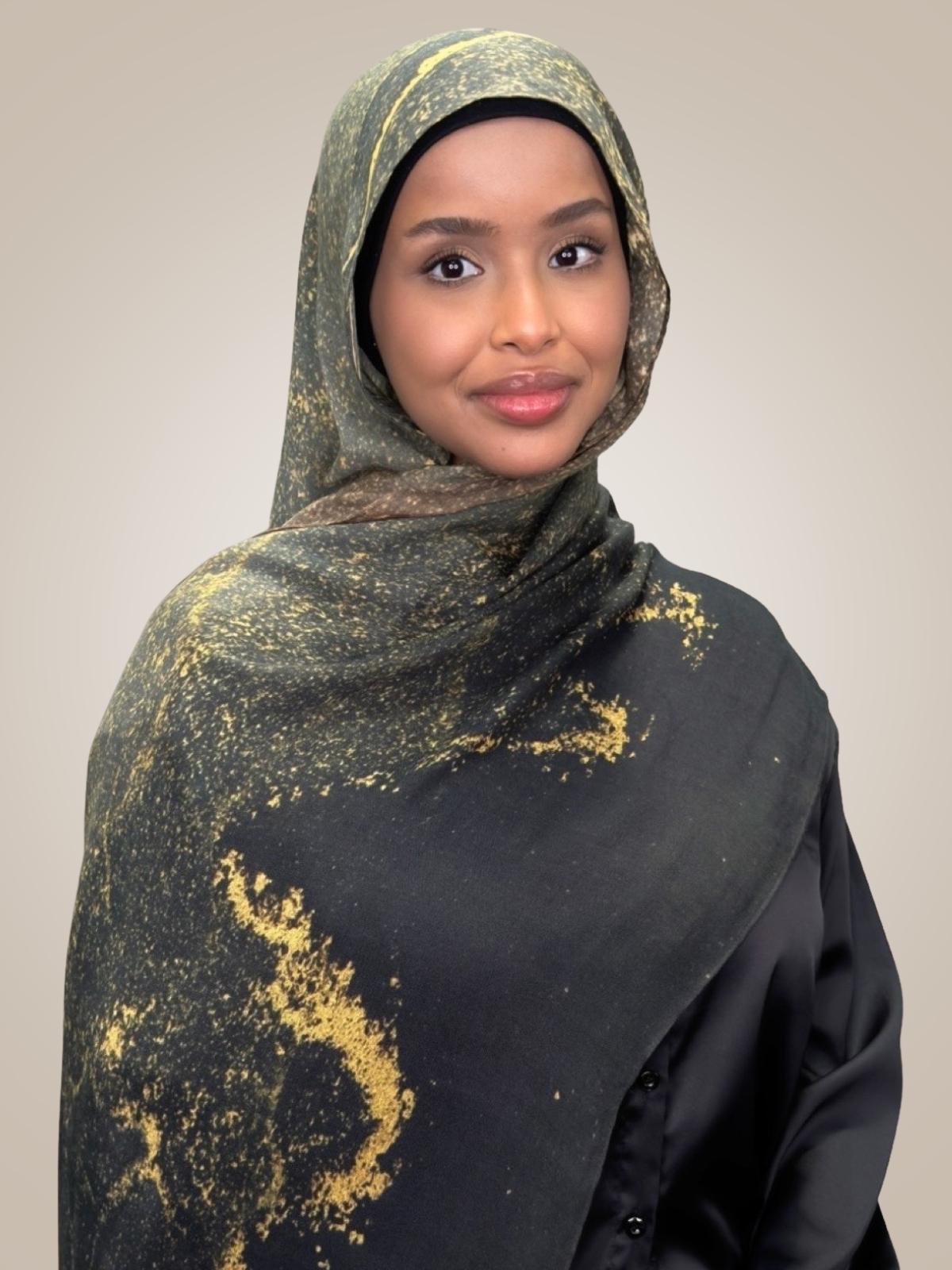 Print Modal Hijab-Golden Dune