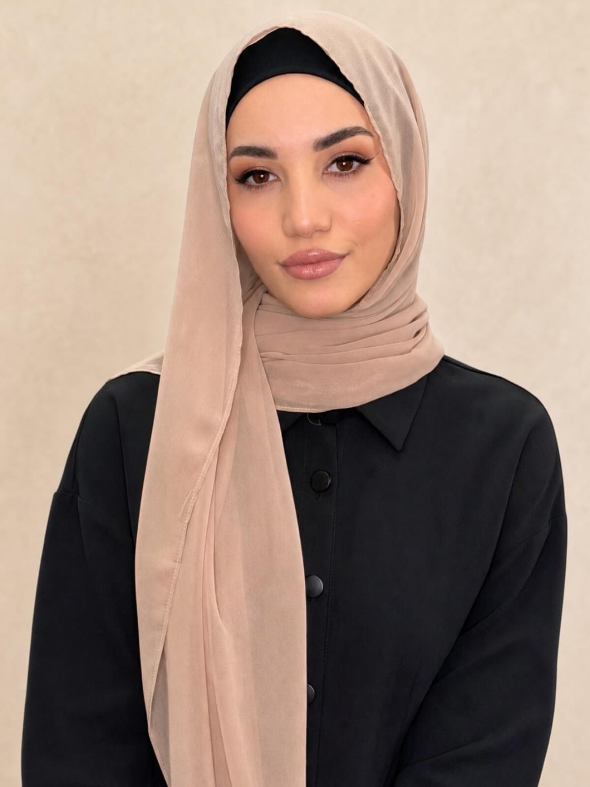 Luxury Chiffon Hijab- Sand