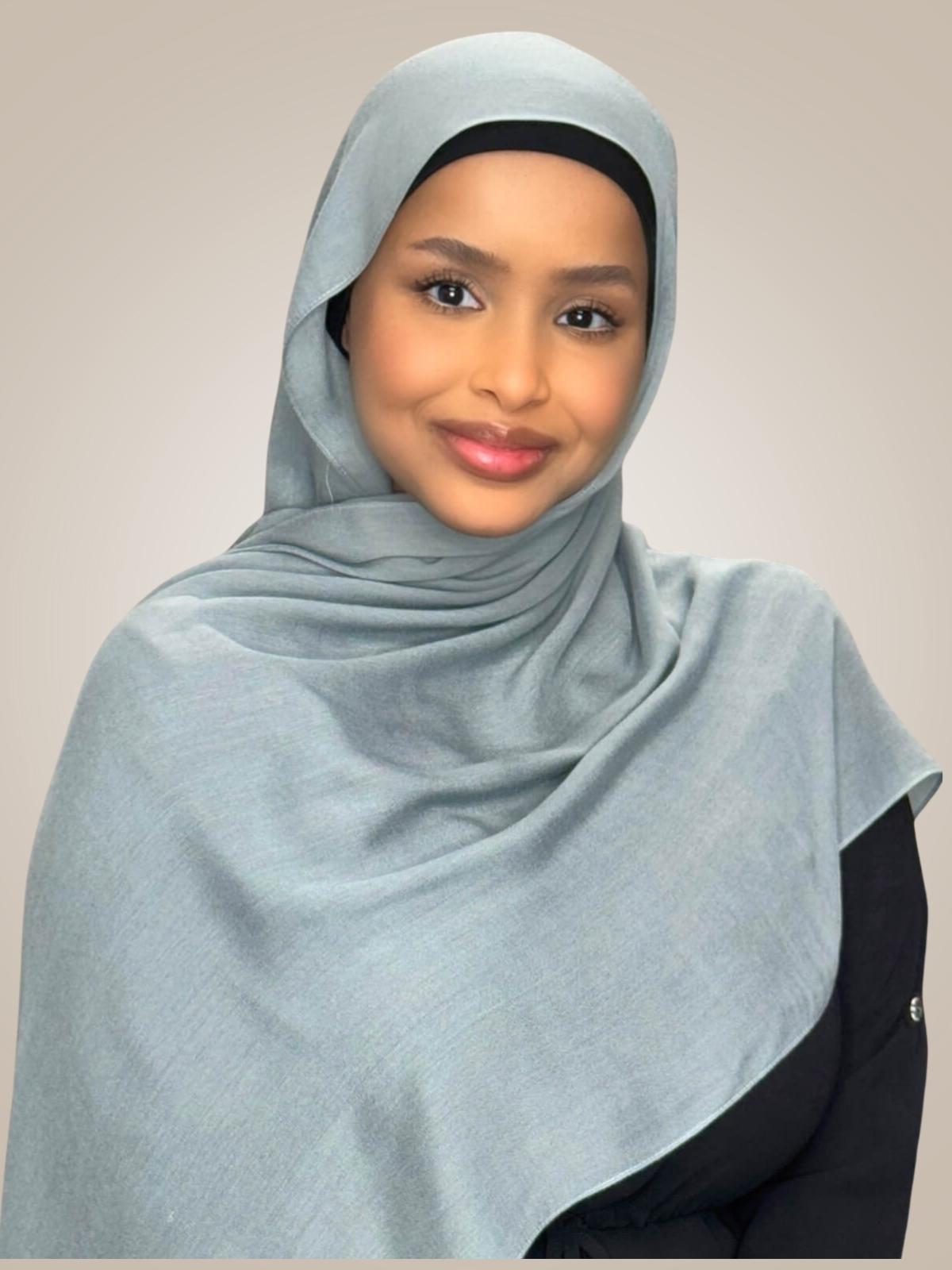 Cotton Modal Hijab-Fossil