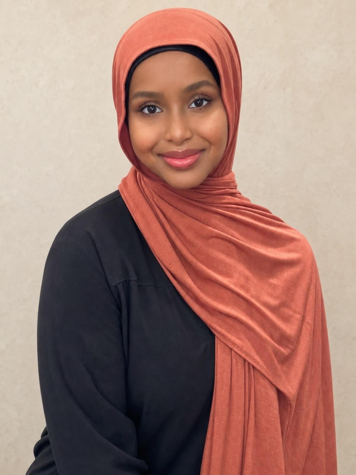 Classic Jersey hijab-Rust