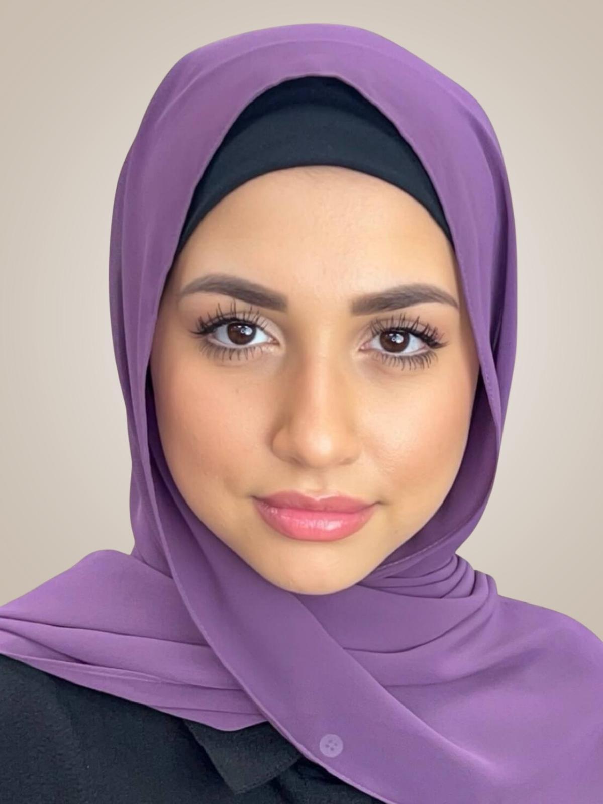 Luxury Chiffon Hijab-Mauve Taupe