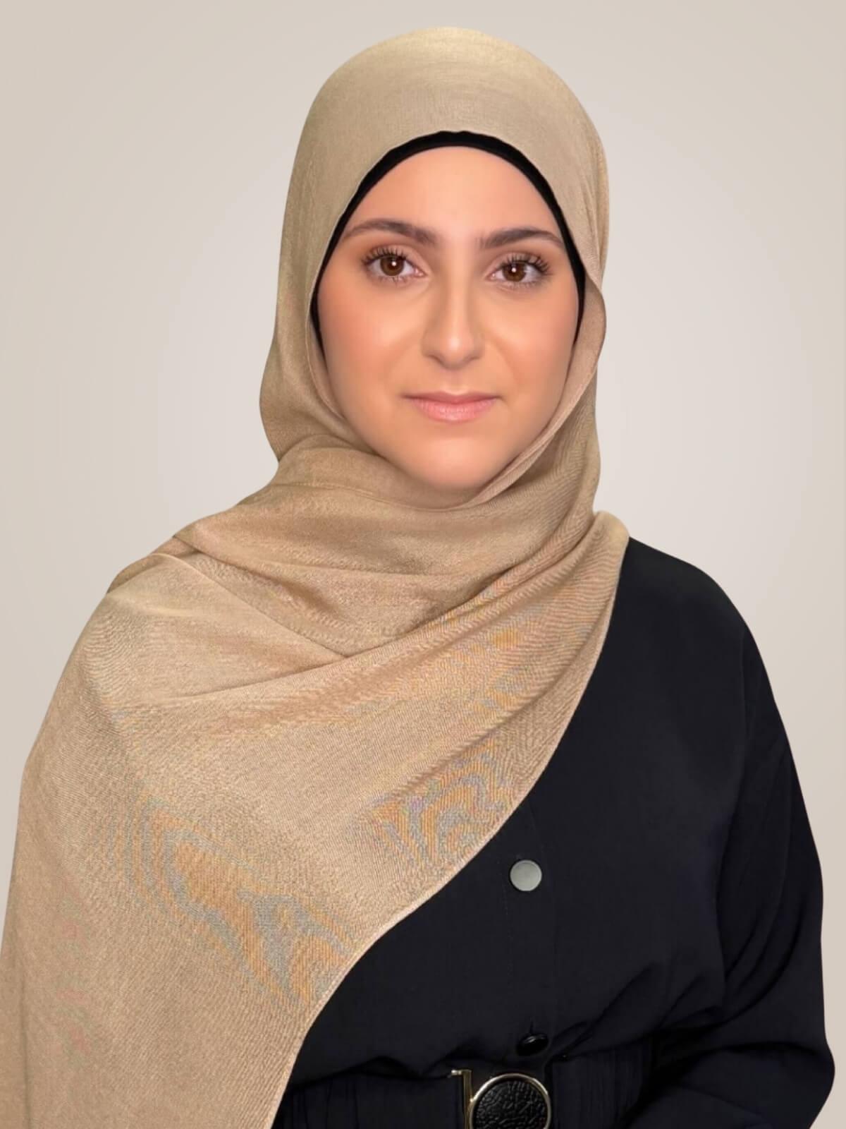 Modish Girl Cotton Modal Hijab-Tan