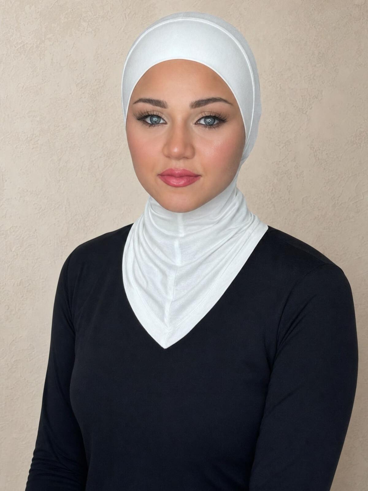 Premium Jersey Full Coverage Underscarf-Off White